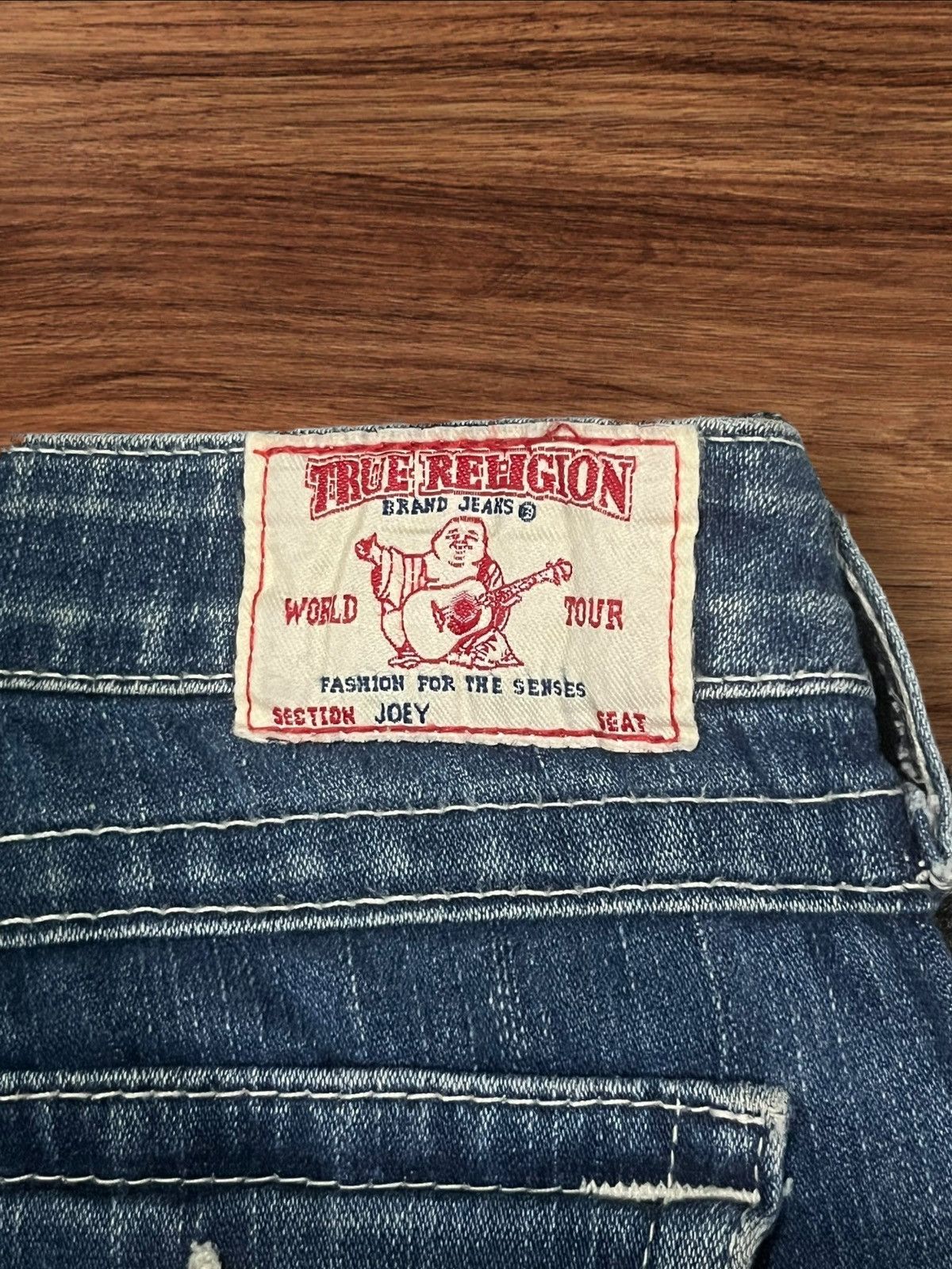 True Religion Vintage True Religion Joey Flare Style Distressed Jeans Size 27" / US 4 / IT 40 - 9 Thumbnail
