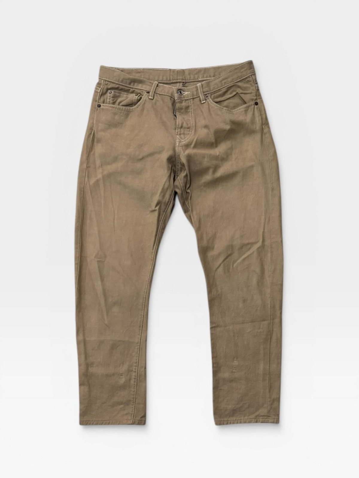 The Stronghold The Stronghold Selvedge Beige Denim Jeans Size US 34 / EU 50 - 1 Thumbnail