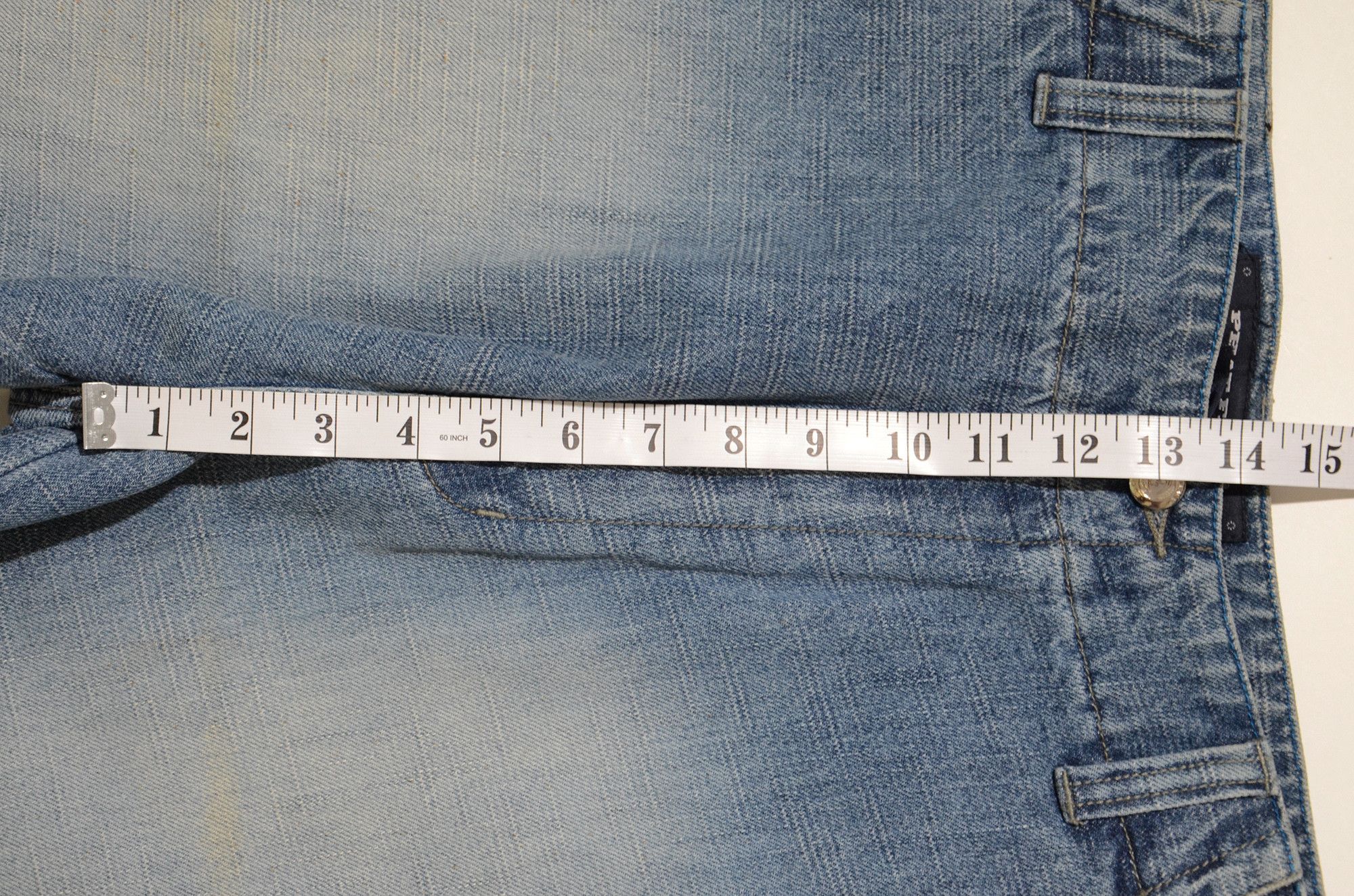 Phat Farm [Color Defects] PF Jorts Denim Shorts 90s Hiphop Streetwear Size US 34 / EU 50 - 11 Thumbnail