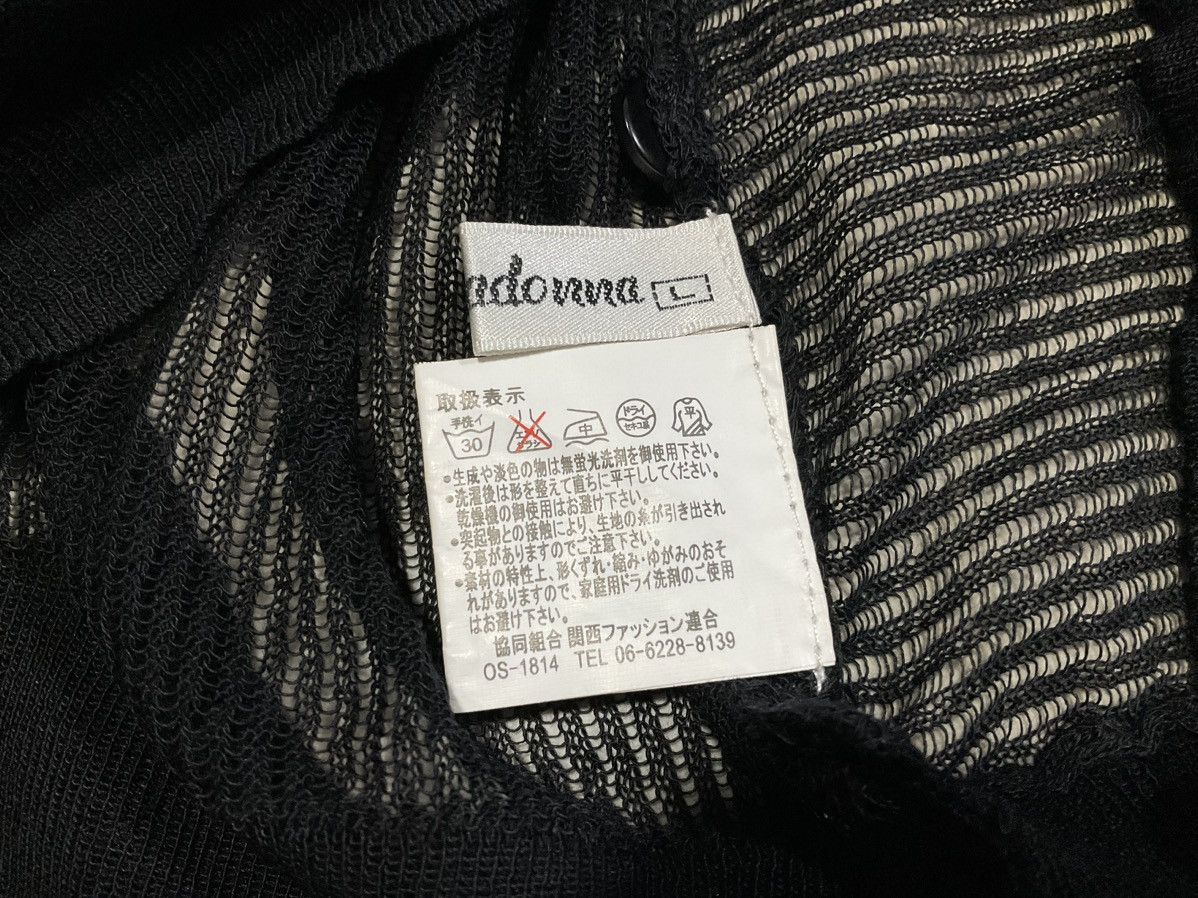 Hysteric Glamour × Japanese Brand × Seditionaries 🔥Sick Y2K Japanese Knit Sheer Ruffle Neck Top Tee Size US L / EU 52-54 / 3 - 8 Thumbnail