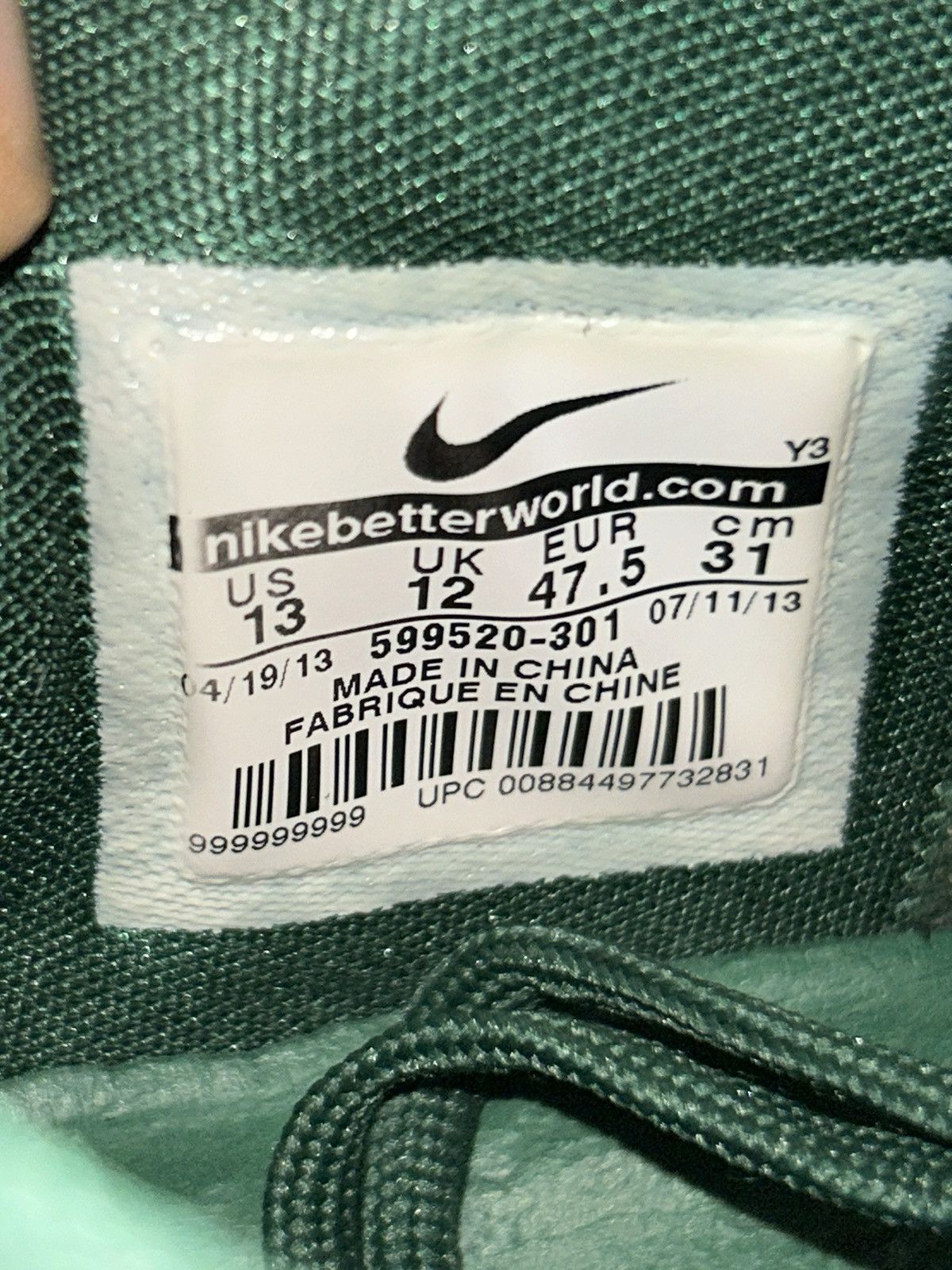 Nike Nike Kobe 8 System TB ‘Gorge Green’ 599520-301 size 13 Size US 13 / EU 46 - 11 Thumbnail