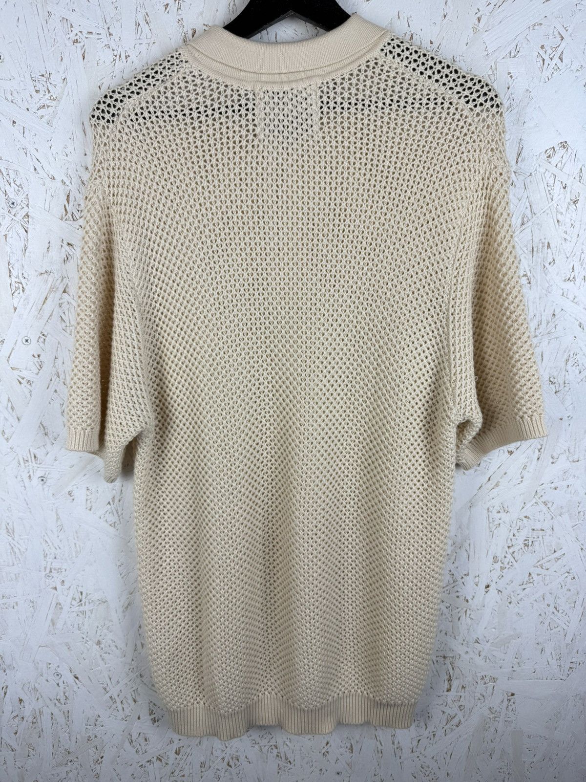 Arte Antwerp Arte Antwerp SS22 Kiewic Knit Polo Shirt Size M Beige Size US M / EU 48-50 / 2 - 6 Thumbnail