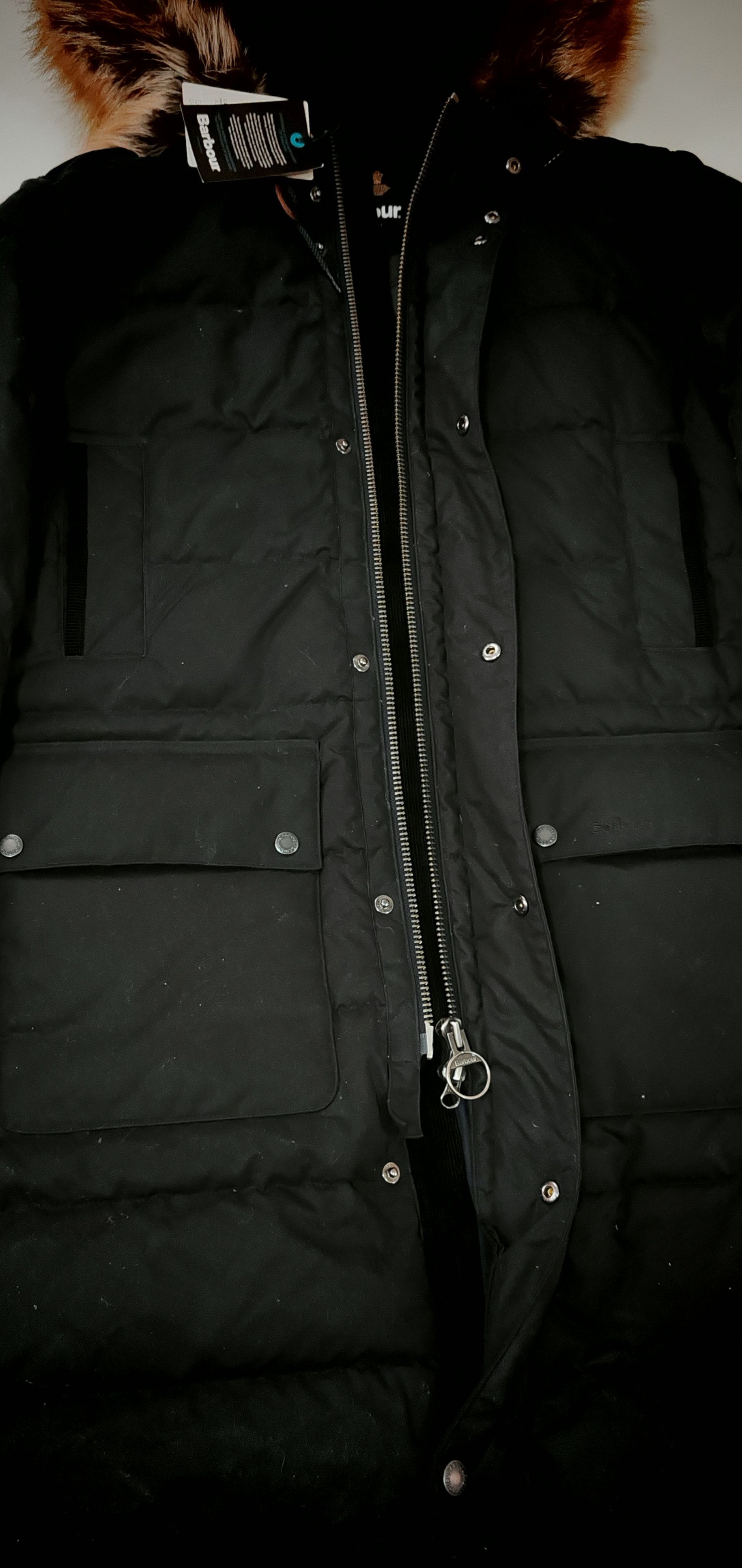 Barbour Veste à capuche Barbour Cirée / matelassée Baffle Tg:M Size US M / EU 48-50 / 2 - 14 Thumbnail