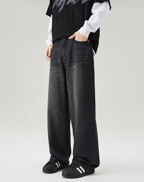 Japanese Brand × Jean American straight loose washed vintage baggy jeans Size US 32 / EU 48 - 2 Thumbnail