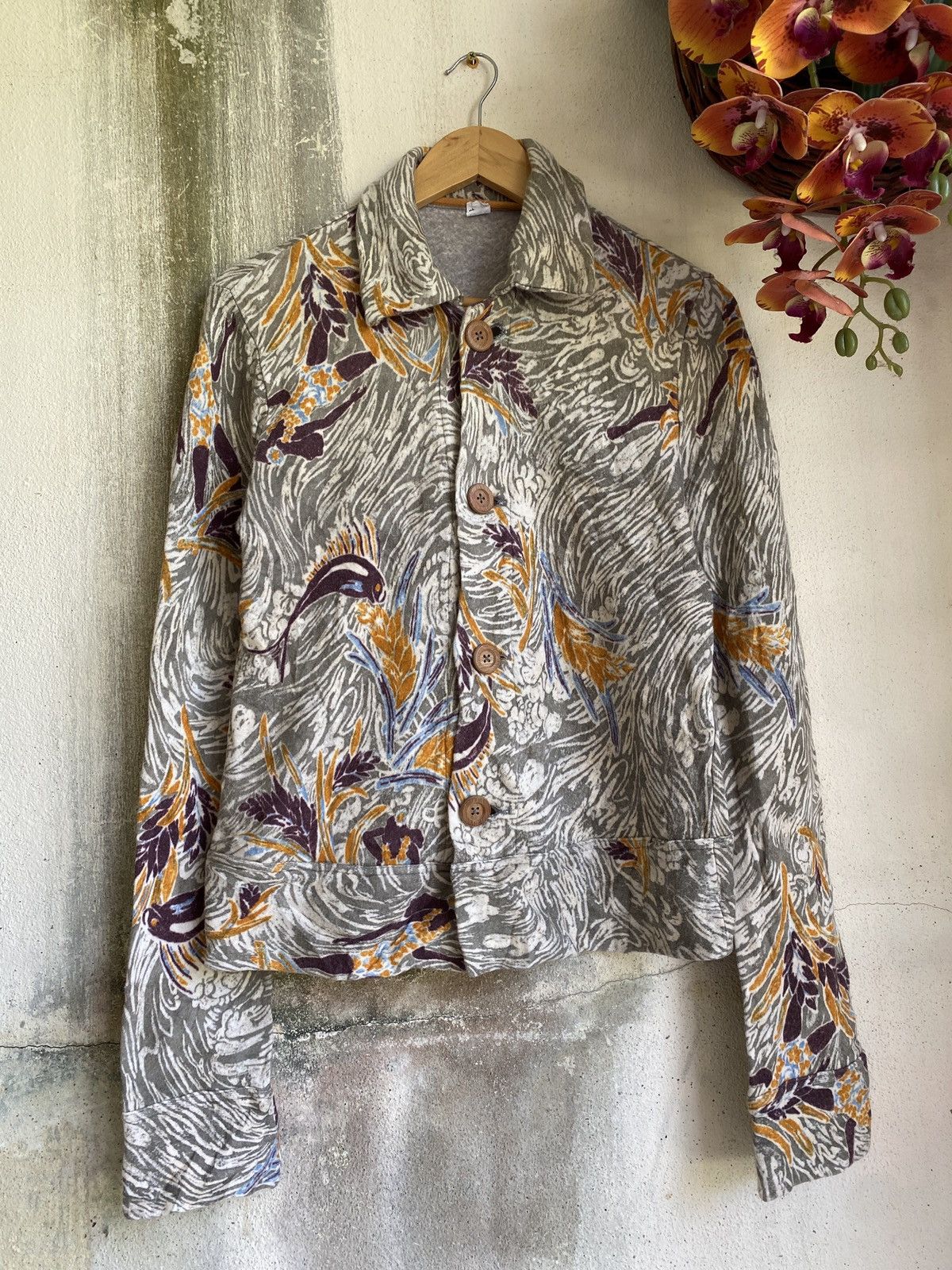 45rpm × Japanese Brand ✨Steals✨ Vintage 45Rpm Punk Marbie Flower Button up Shirt Size US S / EU 44-46 / 1 - 1 Thumbnail