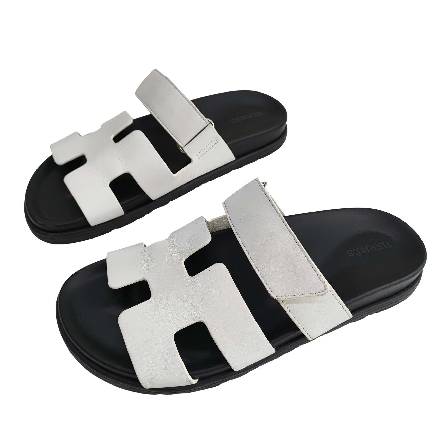 Hermes Hermes Chypre Leather Sandals Size 39 Size US 9 / IT 39 - 1 Thumbnail