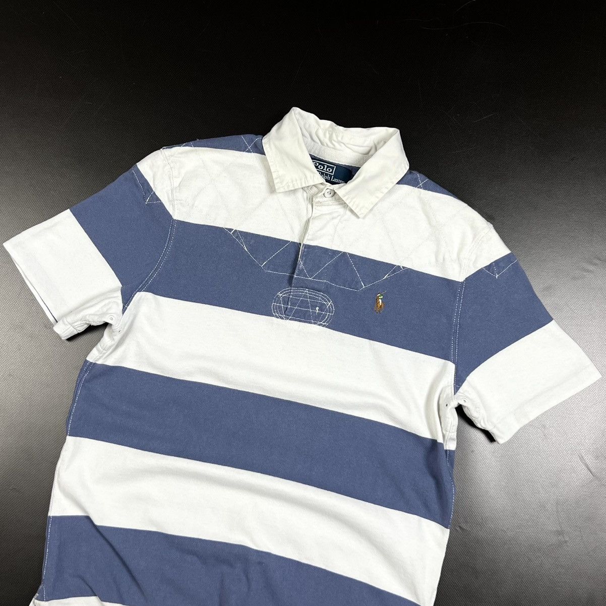Polo Ralph Lauren × Rugby Ralph Lauren × Vintage Vintage Polo Ralph Lauren Striped Rugby Shirt Size M Size US S / EU 44-46 / 1 - 2 Thumbnail