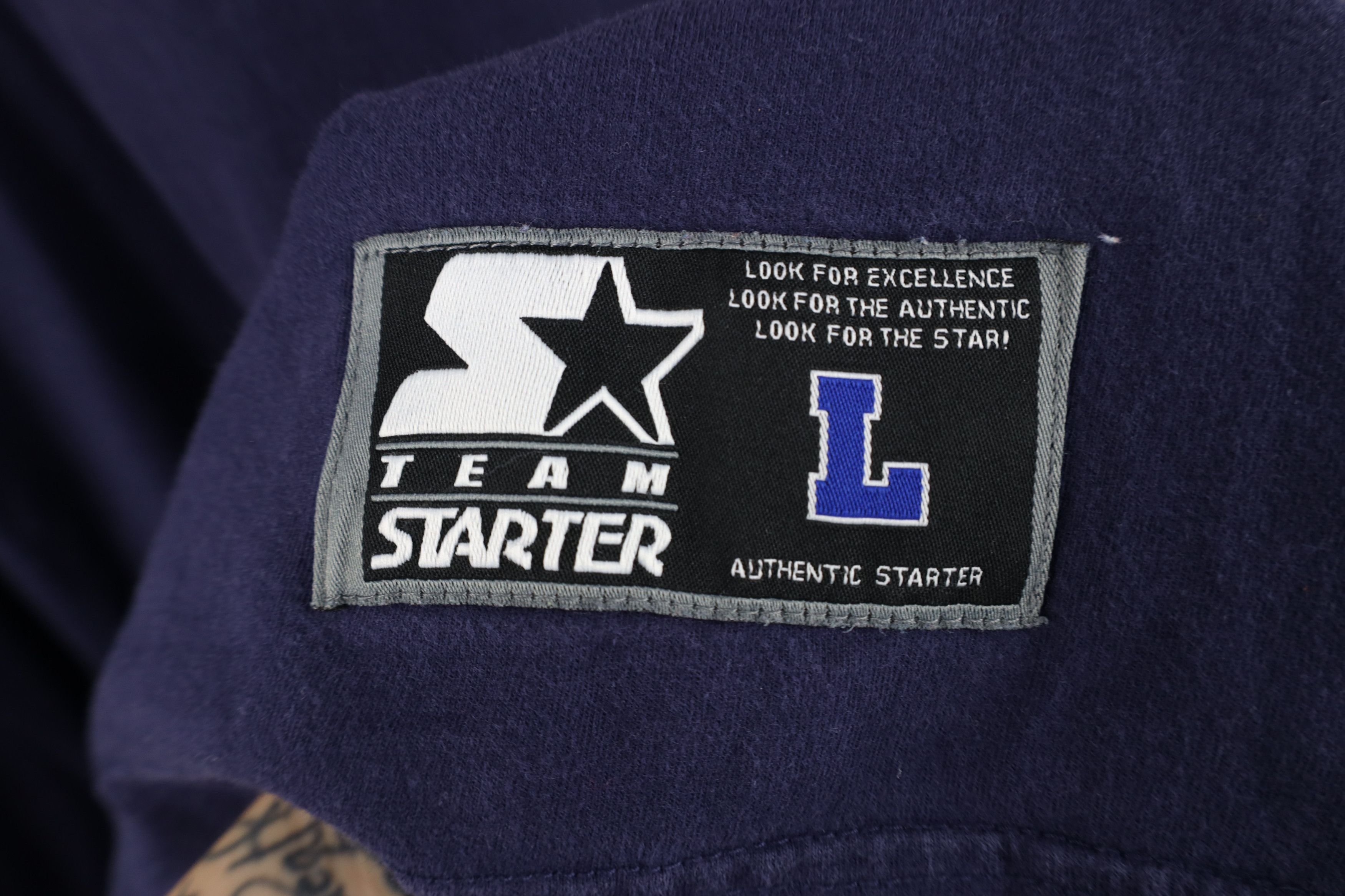 Starter Vintage 90s Starter University Michigan Long Sleeve T-Shirt Size US L / EU 52-54 / 3 - 7 Thumbnail