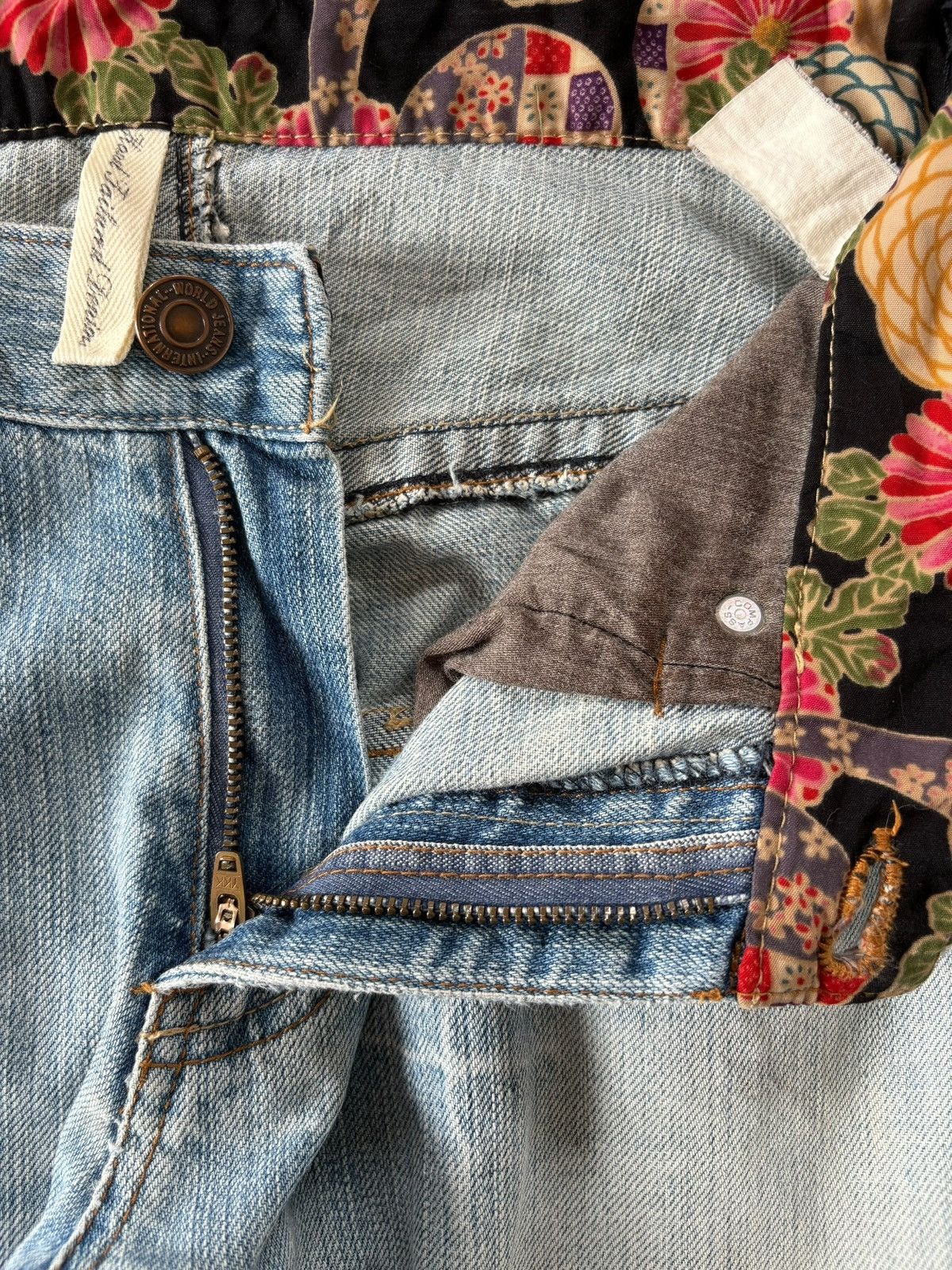 Japanese Brand Vintage Japanese Brand Distressed Reworked Jeans Size US 28 / EU 44 - 9 Thumbnail