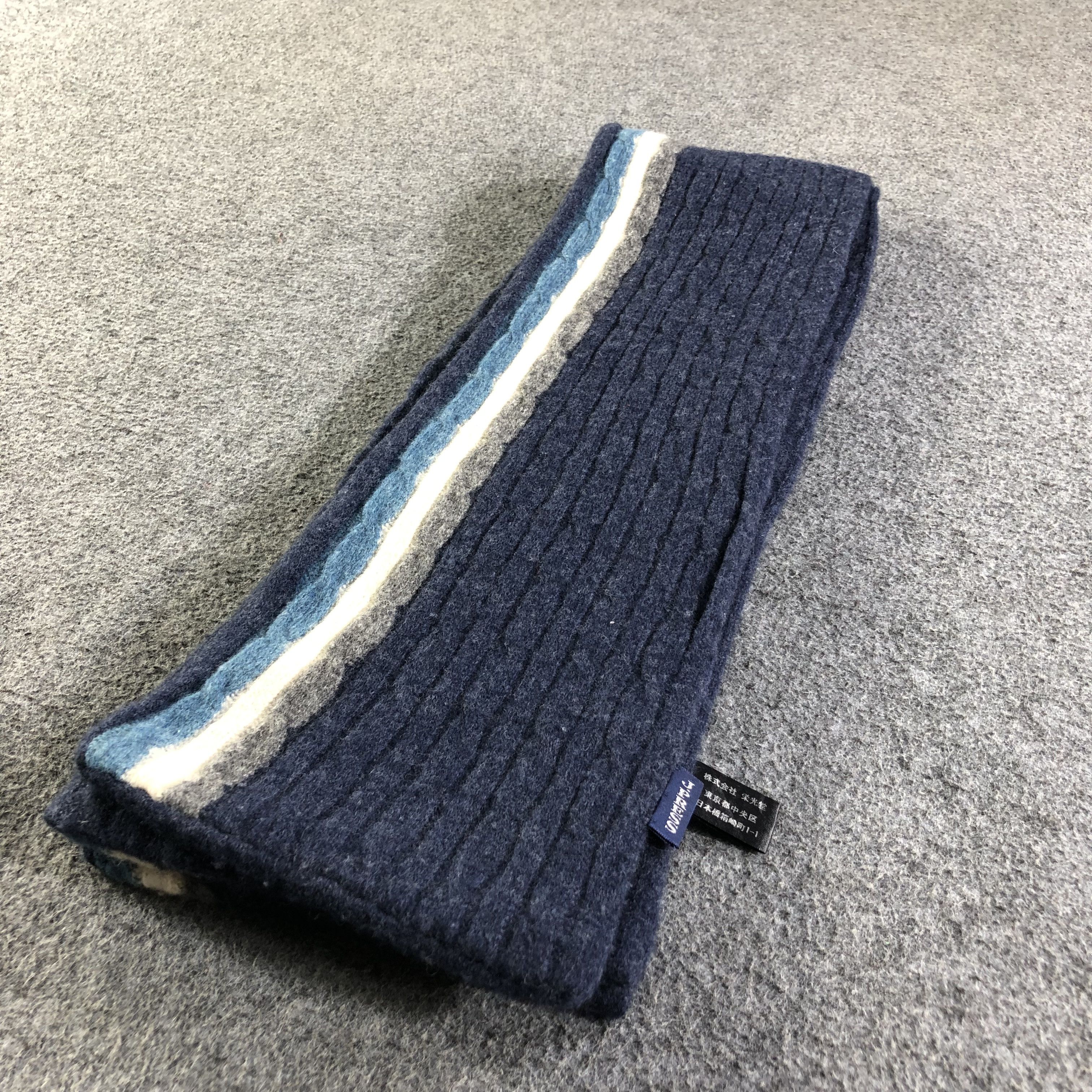 J. Press J. Press Pleated Wool Snood Scarf Muffler Neckwear V2095 Size ONE SIZE - 3 Thumbnail