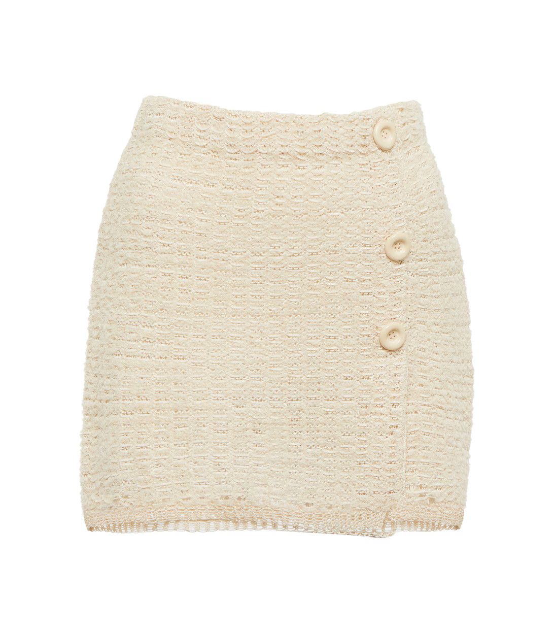 Acne Studios o1y0725 Mini Skirt in Cream Size 28" / US 6 / IT 42 - 1 Thumbnail
