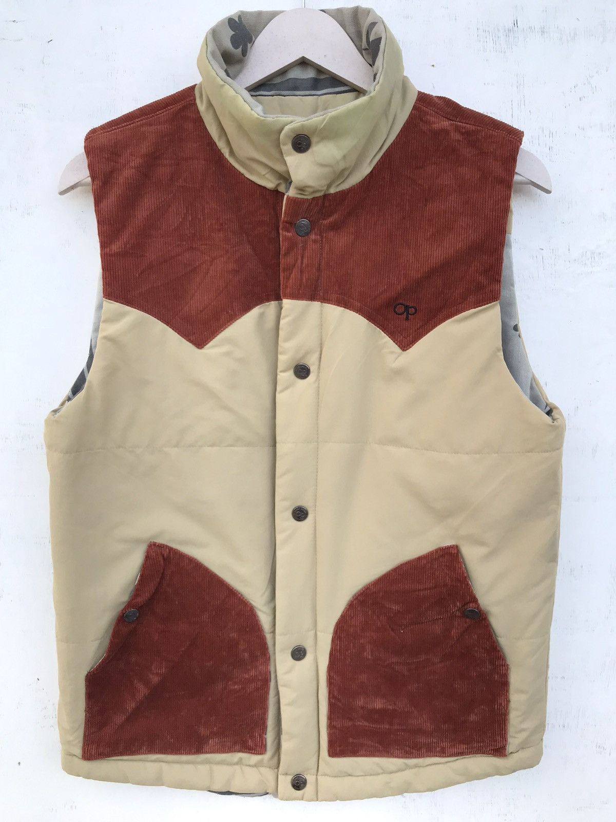 Japanese Brand × Ocean Pacific × Vintage Vintage Ocean Pasific Reversible Vest Jacket Size US S / EU 44-46 / 1 - 2 Thumbnail