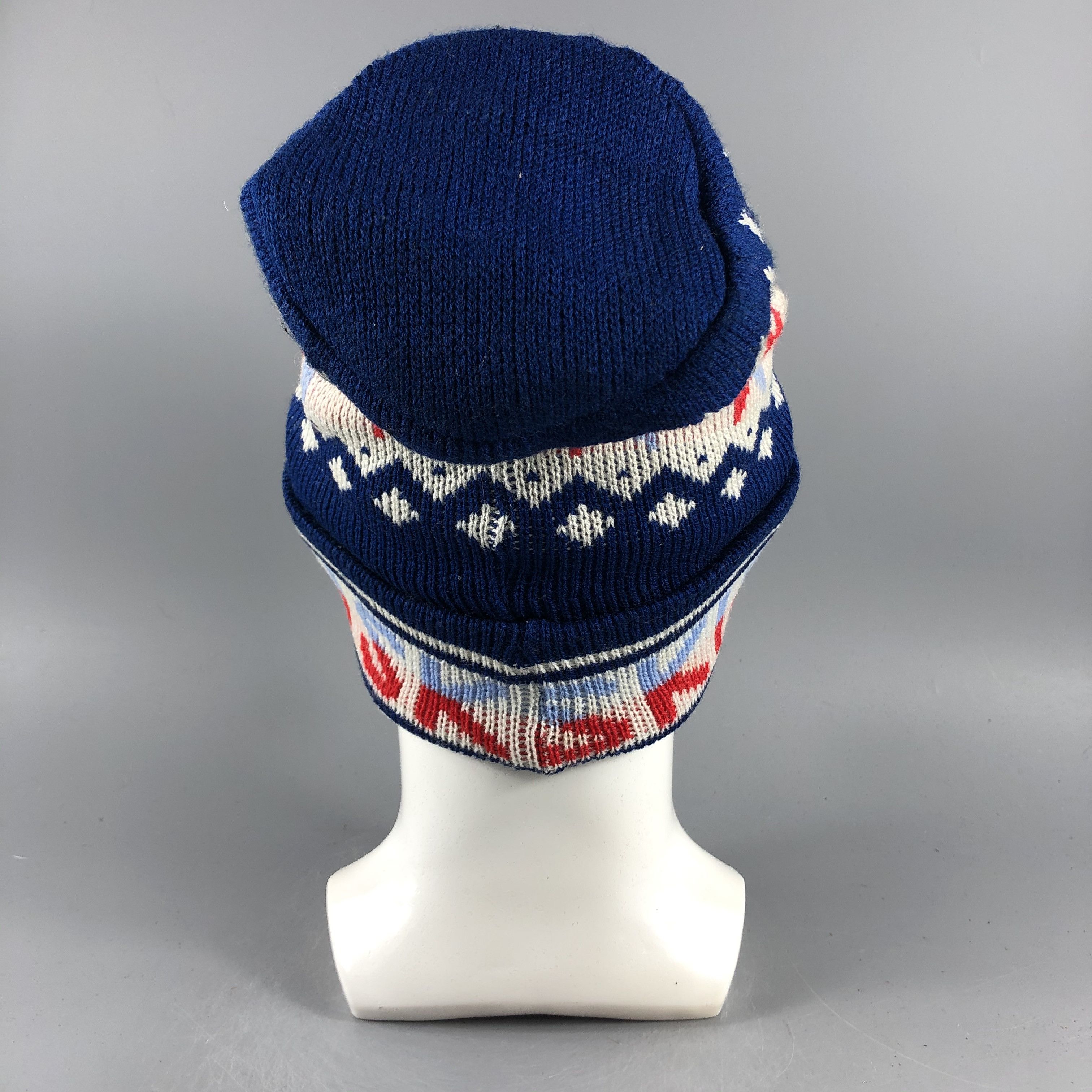 Japanese Brand × Vintage Ski Fair Isle Beanie Snow Hat Snow Cap -D413 Size ONE SIZE - 2 Thumbnail