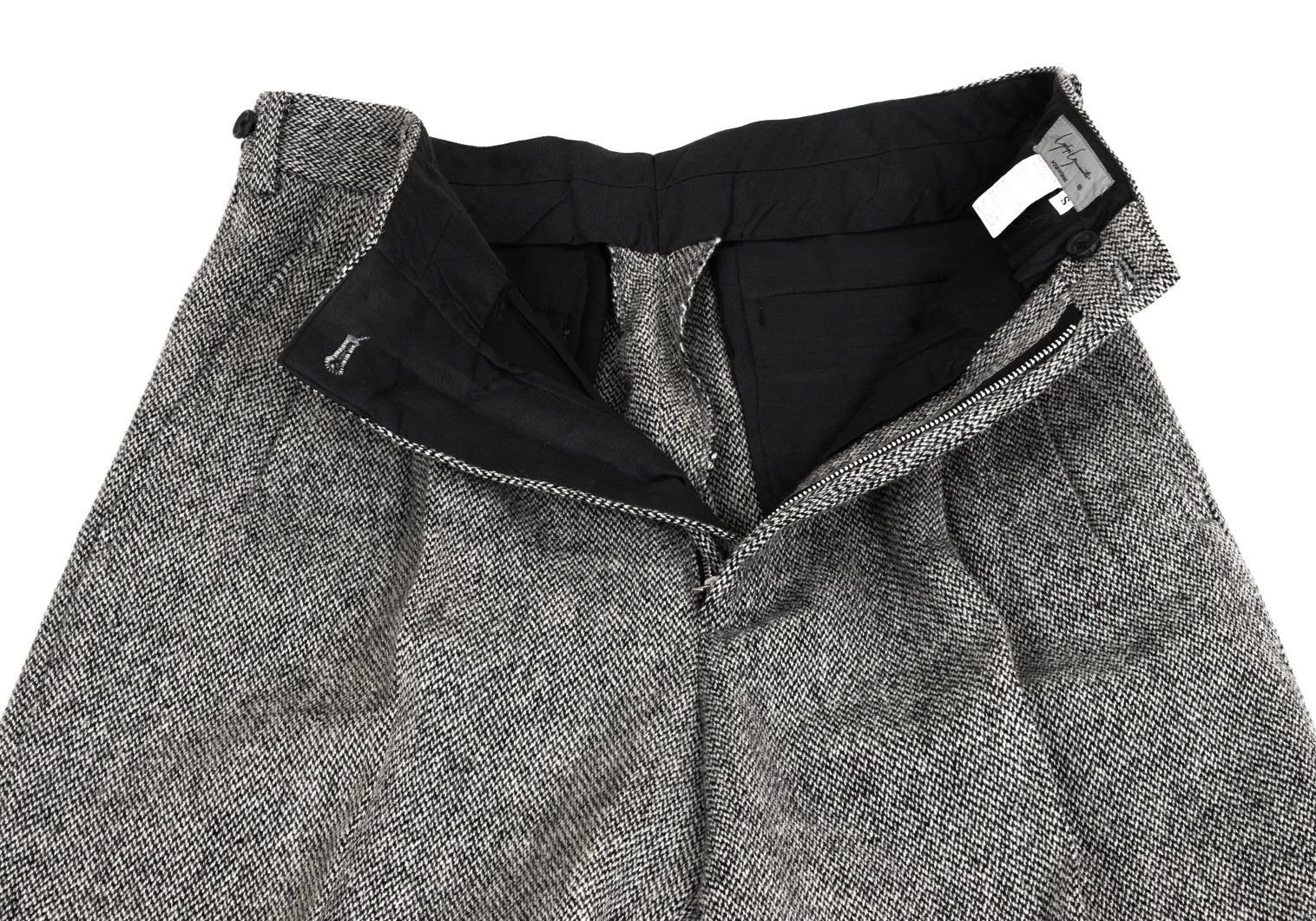 Yohji Yamamoto Yohji Yamamoto Mixed Wool Two-Tuck Pants Size US 34 / EU 50 - 8 Thumbnail