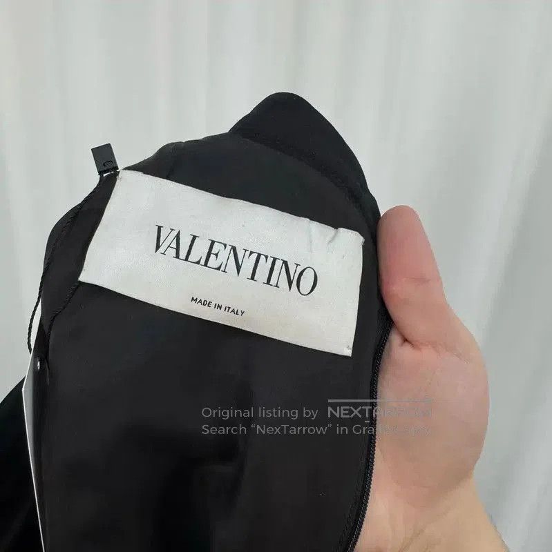 Valentino Valentino Black Wool Blend Long Sleeve Dress . Size L / US 10 / IT 46 - 5 Thumbnail