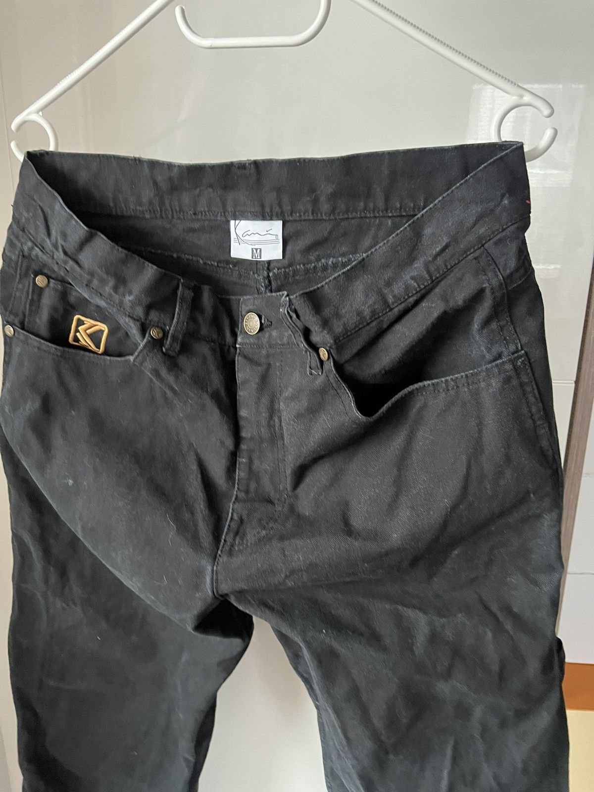Karl Kani Karl Kani Embroidered Logo Rap Black Denim Unisex Jeans Size US 32 / EU 48 - 5 Thumbnail