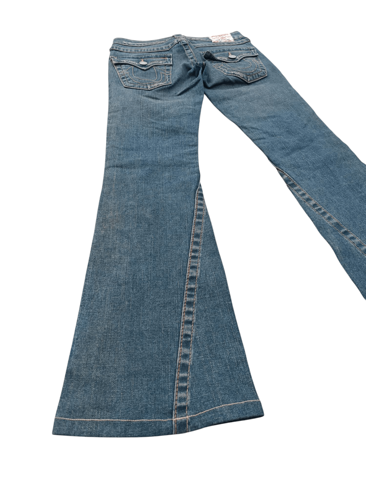 True Religion × Vintage VINTAGE FLARED TRUE RELIGION JOEY DISTRESSED DENIM TR018 Size US 27 - 8 Thumbnail