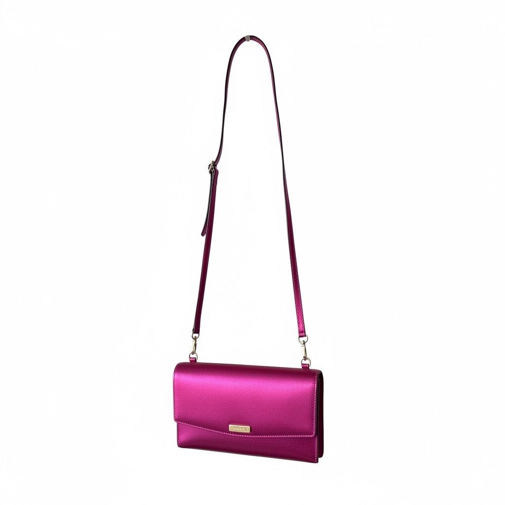 Kate Spade NWOT- Kate Spade New York Pink Leather Xbody Wallet / Clutch Size ONE SIZE - 2 Thumbnail