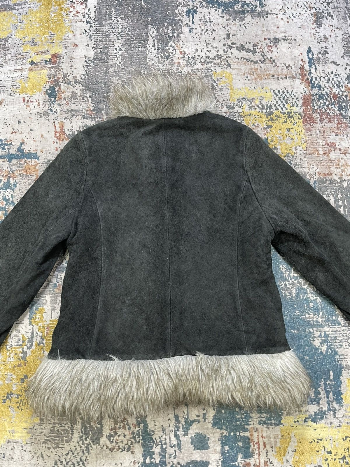 Hysteric Glamour Ozone Community Suede Leather Faux Fur Penny Lane Jacket Size S / US 4 / IT 40 - 6 Thumbnail