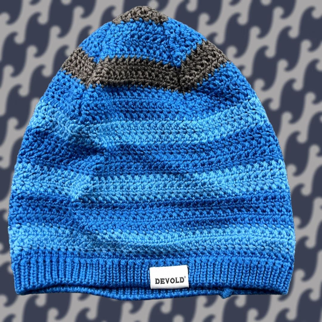 Vintage Devold Hill Beanie Hat Cap 58 Blue 100% Virgin Wool Unisex Adults Wool Beanie Thermal Cap Vintage: No Mens Womens Boys Girls Size ONE SIZE - 1 Thumbnail