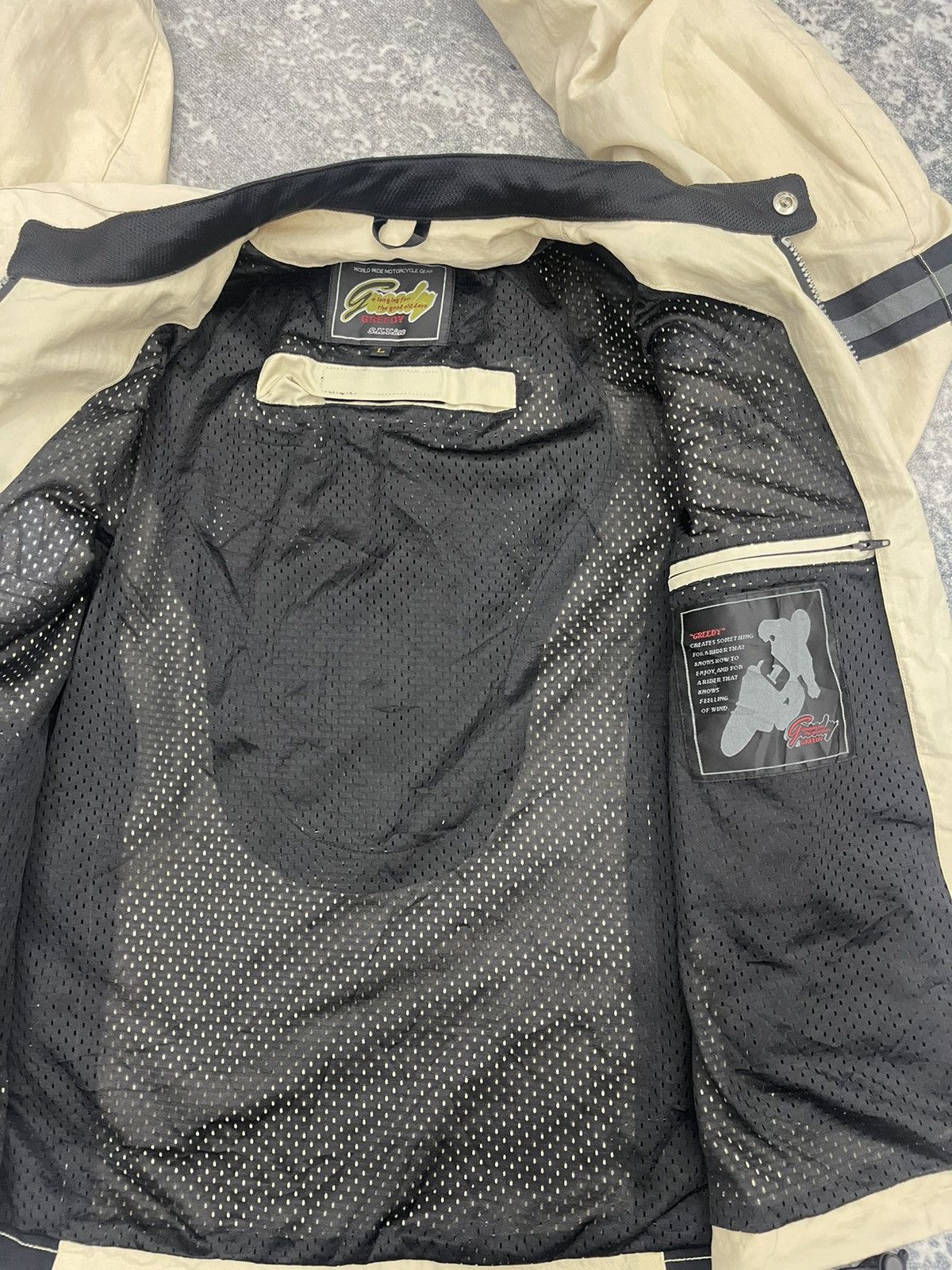 Greedy Genius Vintage Greedy S.K.Y. Inc Motorcycle Racing Jacket Size US L / EU 52-54 / 3 - 11 Thumbnail
