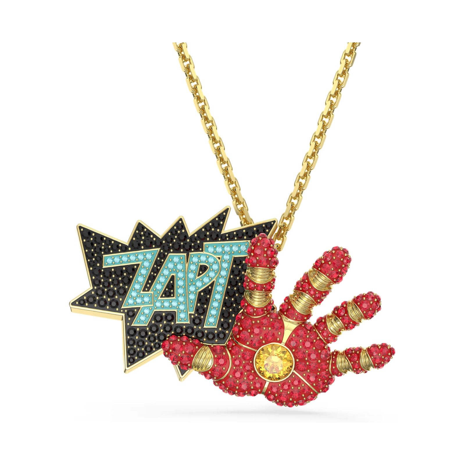 Swarovski Swarovski Iron Man Marvel Necklace Pendant brooch Unisex Size ONE SIZE - 13 Thumbnail