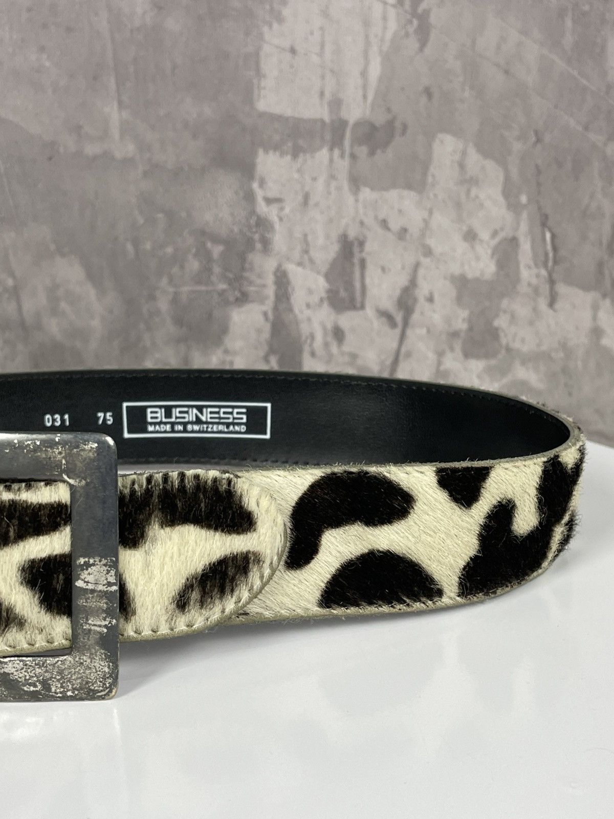 Hysteric Glamour × Le Grande Bleu (L.G.B.) × Vintage Y2K Cowboy Western Vibe Vintage Cow Leather Glamour Belt Size ONE SIZE - 5 Thumbnail