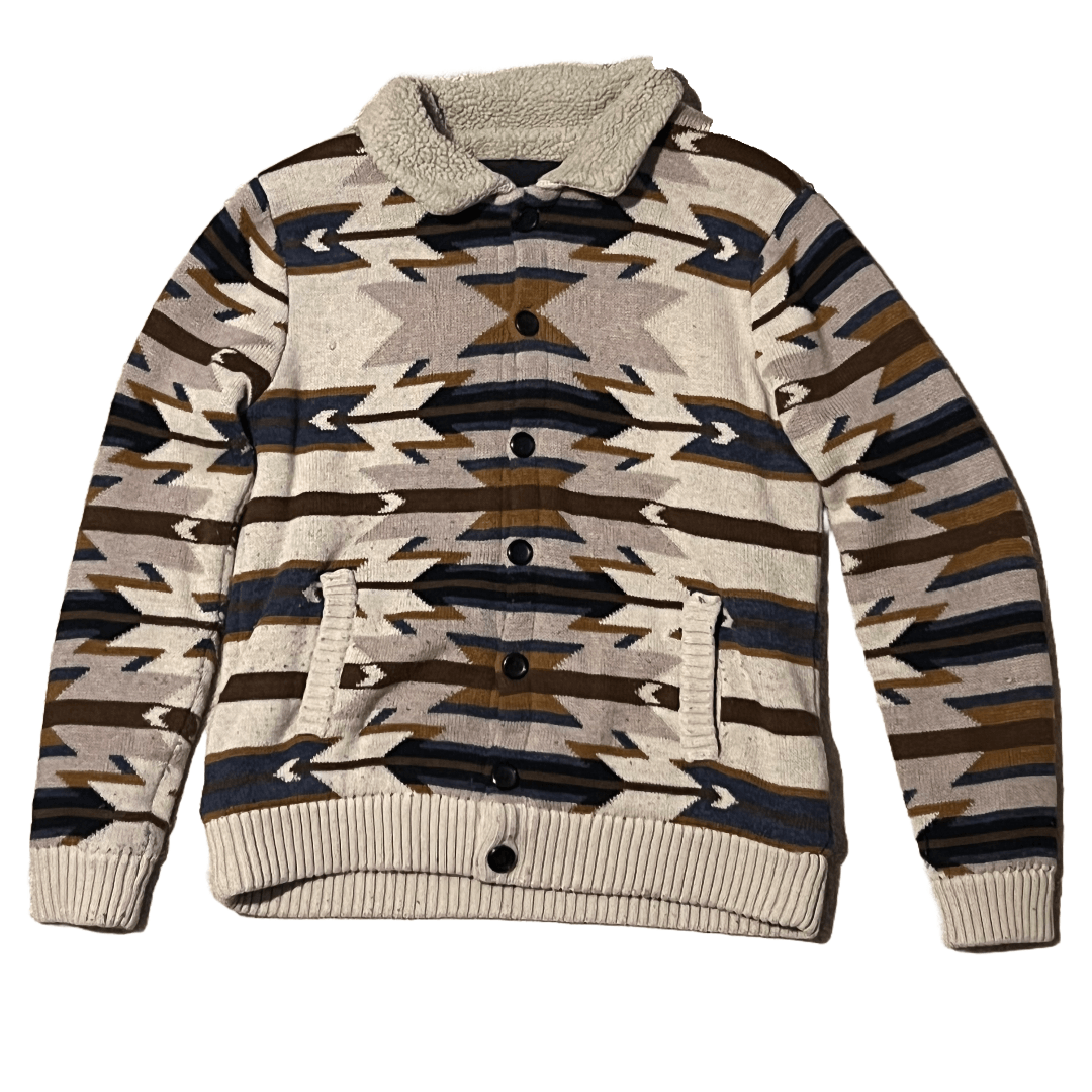 Geo pattern cardigan main image 1