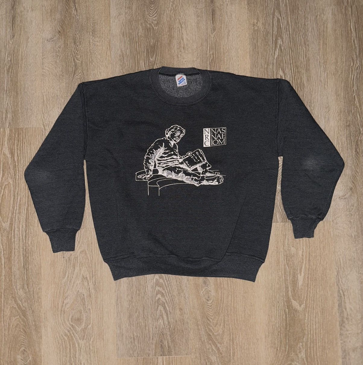 Jerzees Vintage National Research Council Albert Einstein Sweatshirt Size US XL / EU 56 / 4 - 1 Thumbnail