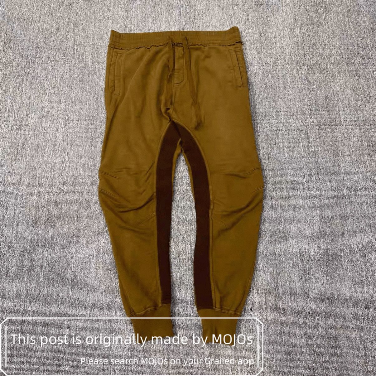 Haider Ackermann Sz XL Haider Ackermann Brown Joint Patch Sweatpants mojos Size US 36 / EU 52 - 1 Thumbnail