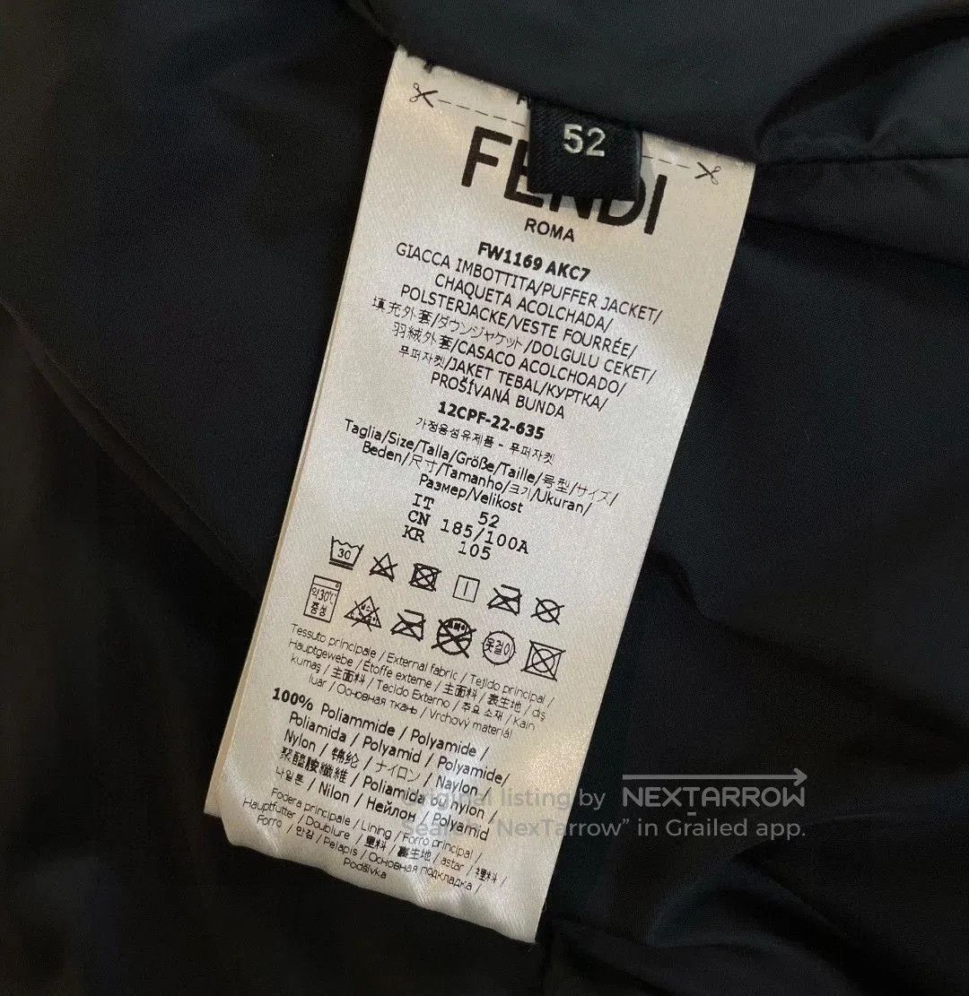 Fendi Fendi Black Down Jacket Size 52. Size US L / EU 52-54 / 3 - 6 Thumbnail