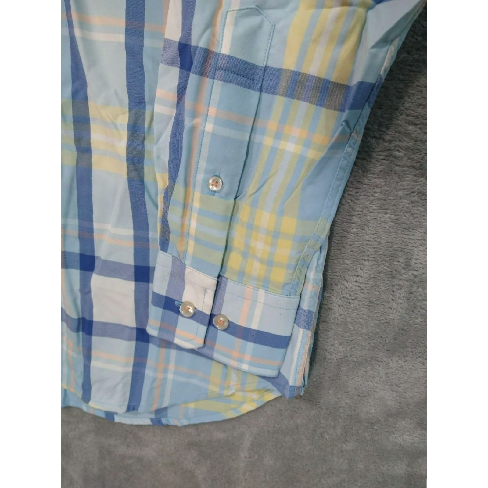 Southern Tide Southern Tide Shirt Mens Small Blue Plaid Performance Long Sleeve Nylon Spandex Pocketed Button-Up 42 in Chest Casual Travel Vintage No Size US S / EU 44-46 / 1 - 3 Thumbnail