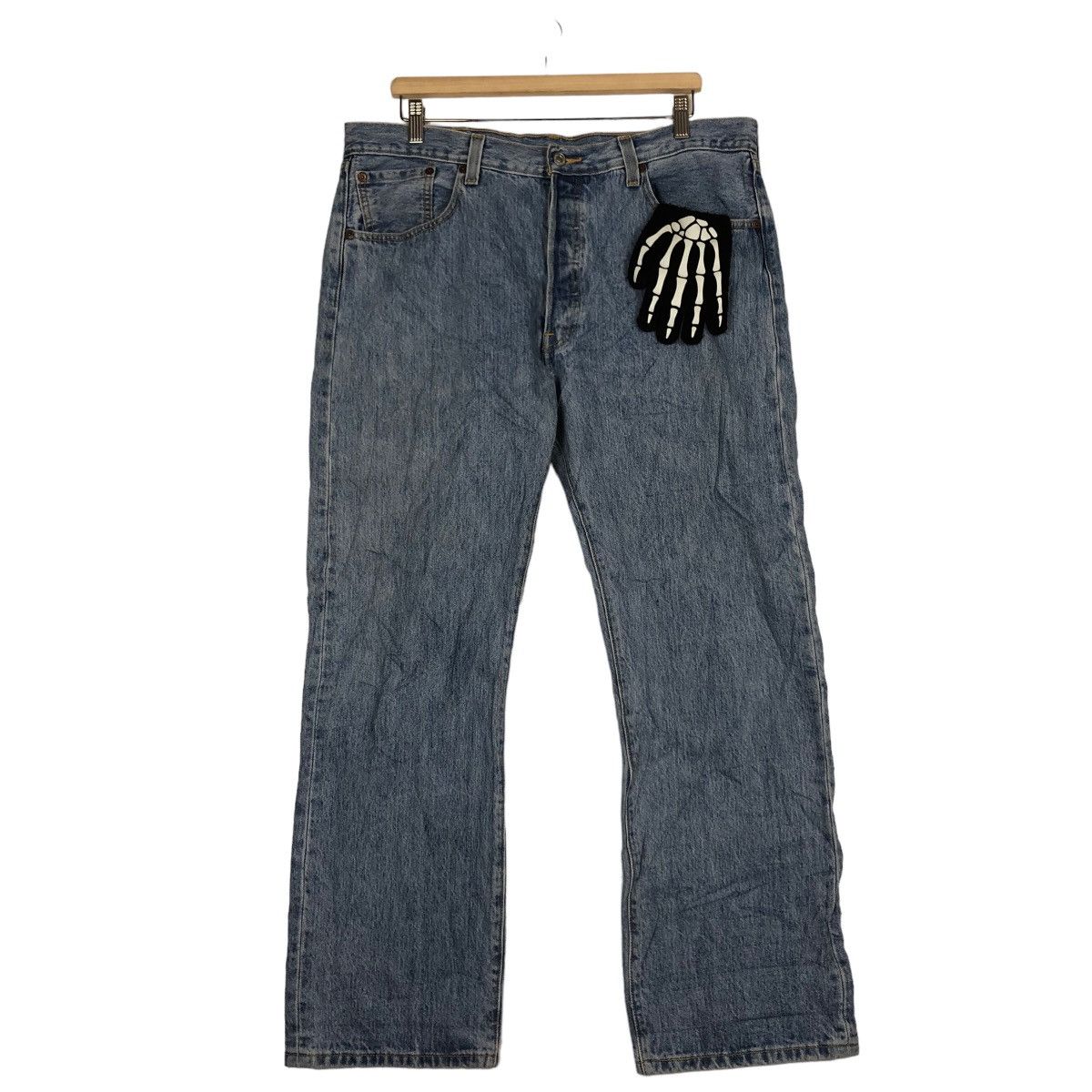 Levi's 🔥90’s VINTAGE LEVIS DISTRESSED DENIM JEANS USA Size US 36 / EU 52 - 2 Thumbnail