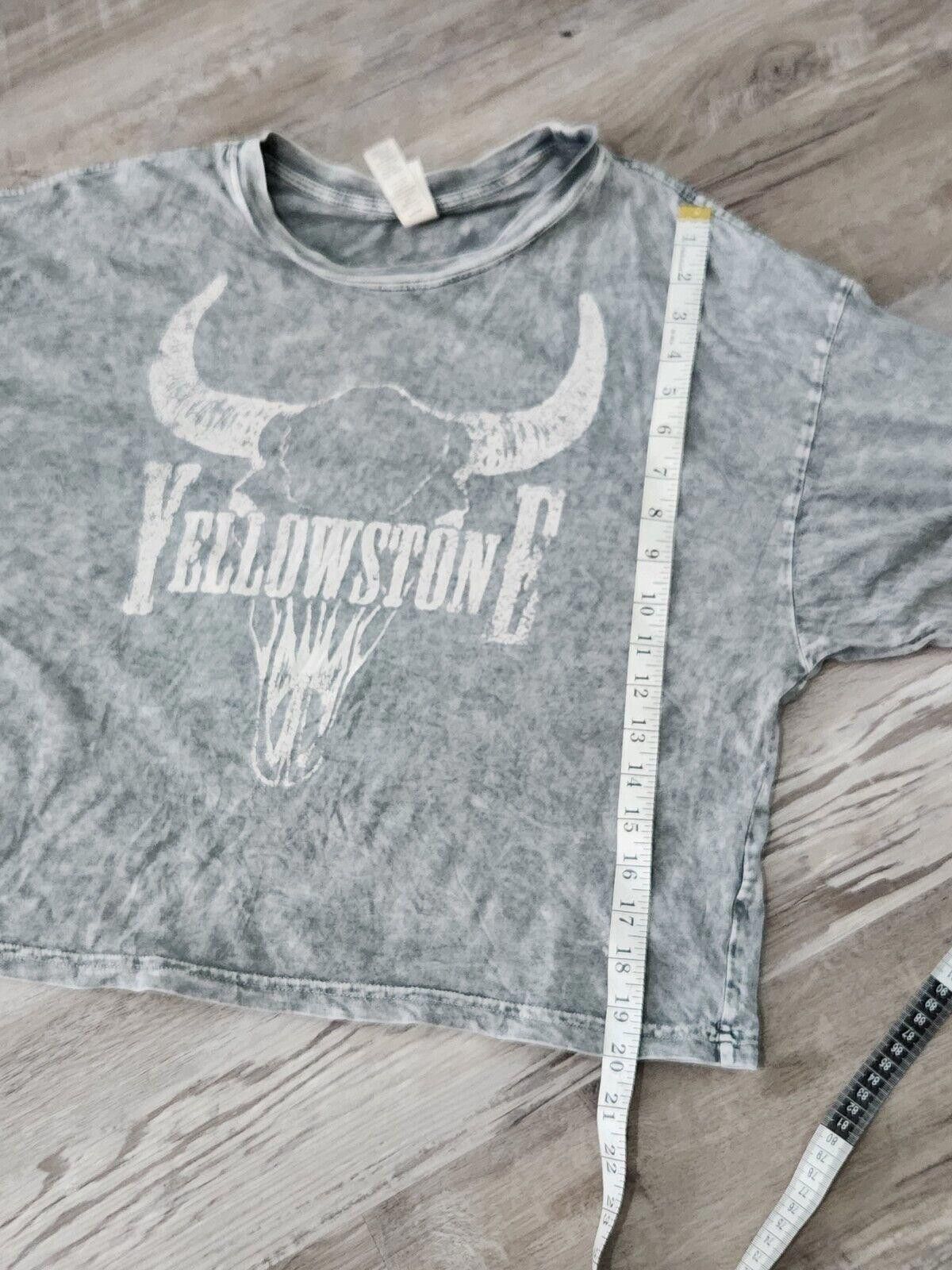 Designer Protrend Crip Top Yellowstone Shirt Grey Heathered medium Size M / US 6-8 / IT 42-44 - 4 Thumbnail