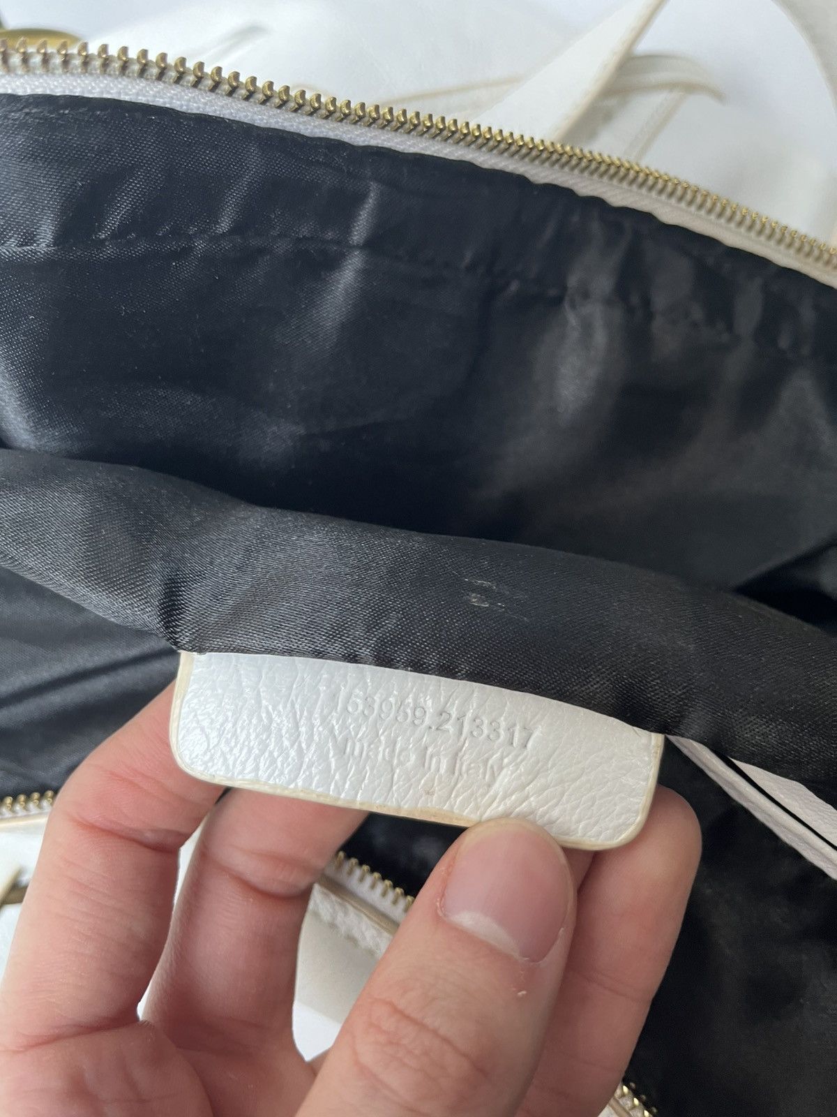 Yves Saint Laurent Yves Saint Laurent rive gauche Muse white leather hand bag Size ONE SIZE - 25 Thumbnail