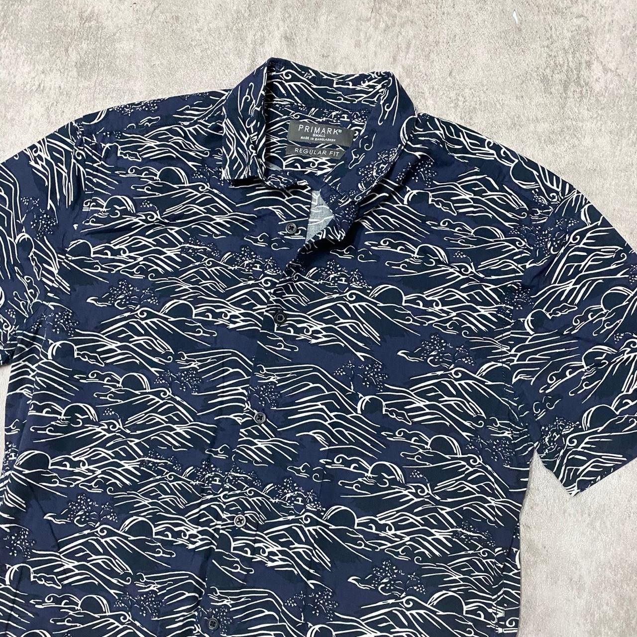 Other Navy & white short sleeve button up shirt Size US S / EU 44-46 / 1 - 2 Thumbnail
