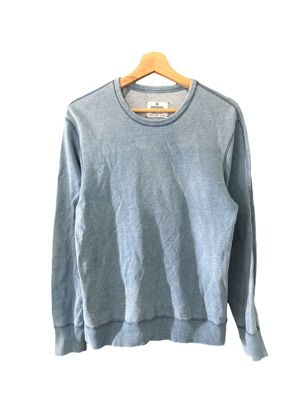 Reigning Champ Reigning Champ Blue Wash Sweatshirt Size US M / EU 48-50 / 2 - 1 Thumbnail