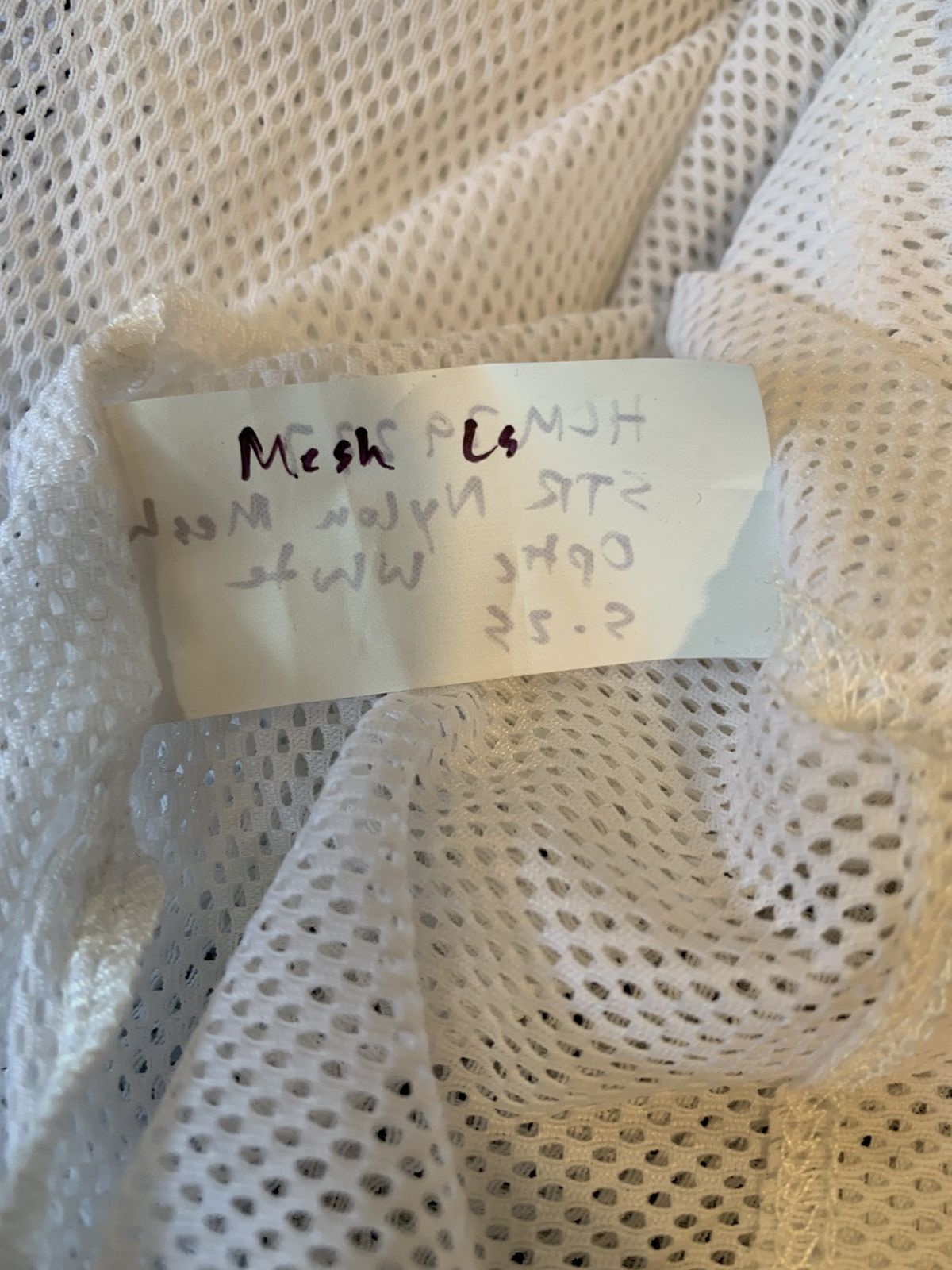 Helmut Lang HELMUT LANG WHITE LOGO MESH TOP Size US L / EU 52-54 / 3 - 25 Thumbnail