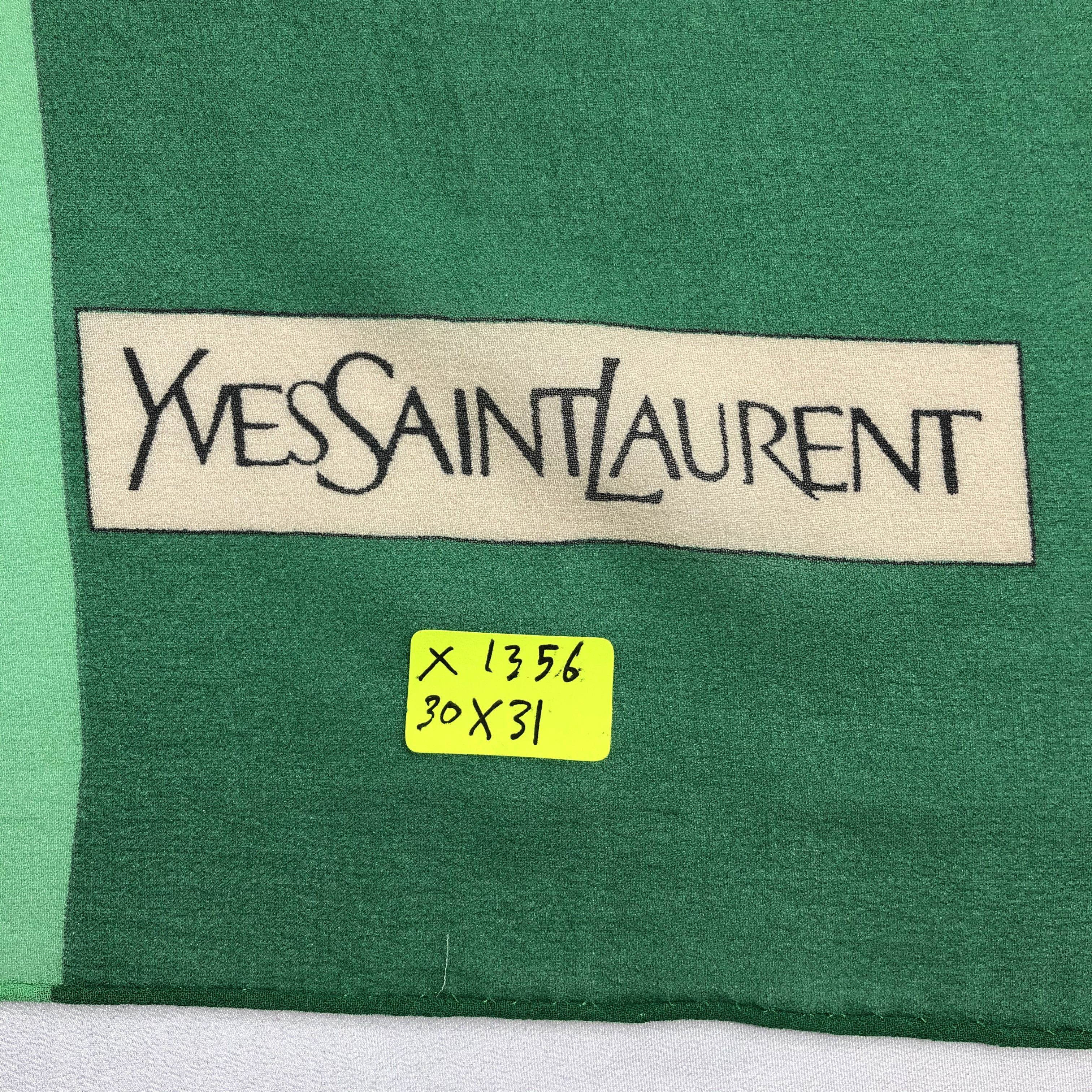 Vintage × Yves Saint Laurent Vintage Yves Saint Laurent Silk Scarf Size ONE SIZE - 7 Thumbnail