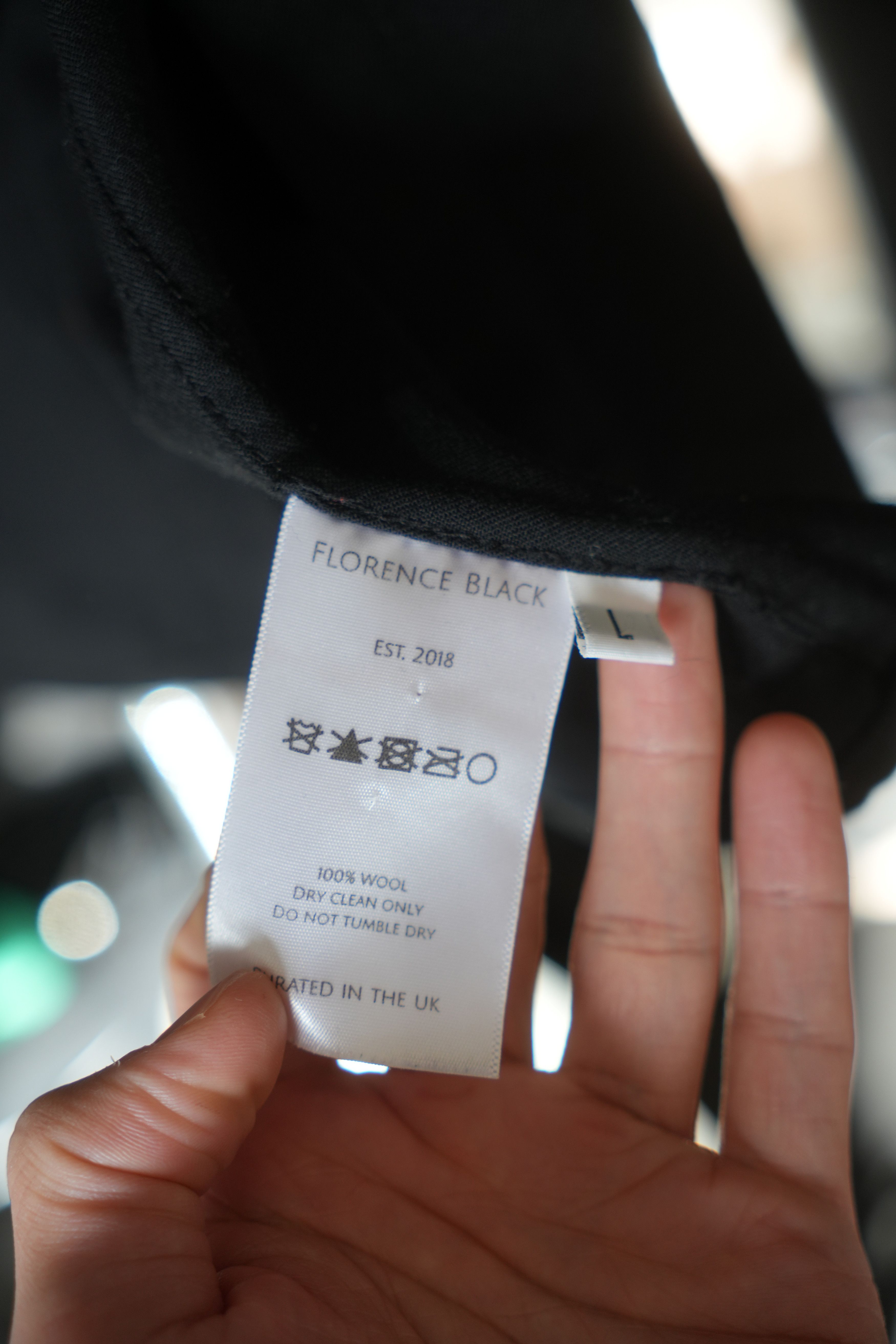 Florence Black Black Wool Boxy Short Sleeve Shirt V2 Size US L / EU 52-54 / 3 - 5 Thumbnail