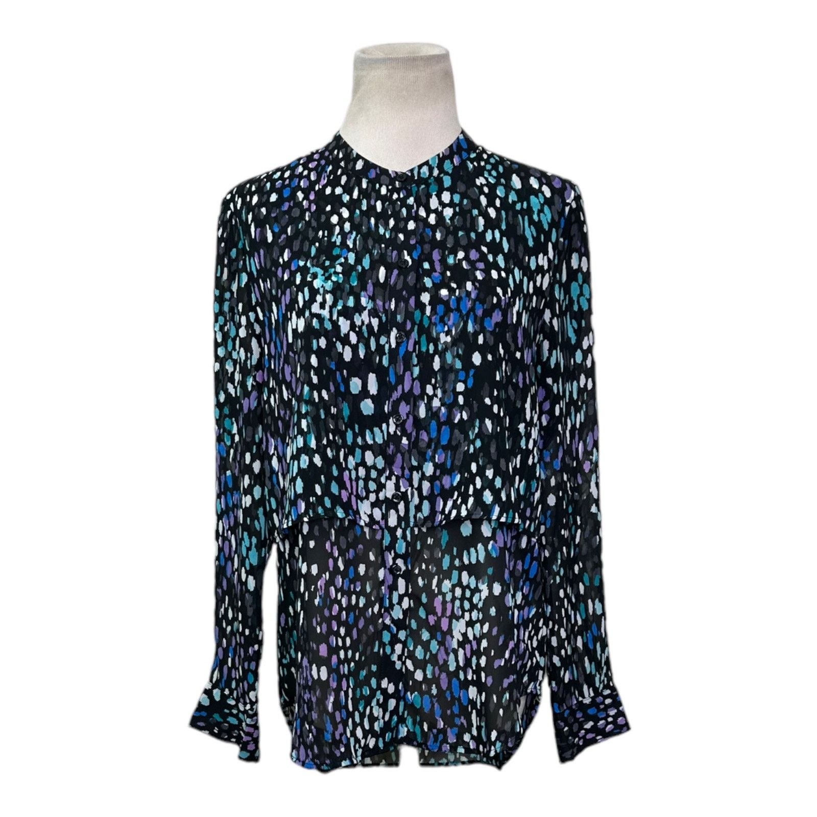 Banana Republic Banana Republic Sheer Button Down Blouse Size PS Size S / US 4 / IT 40 - 15 Thumbnail