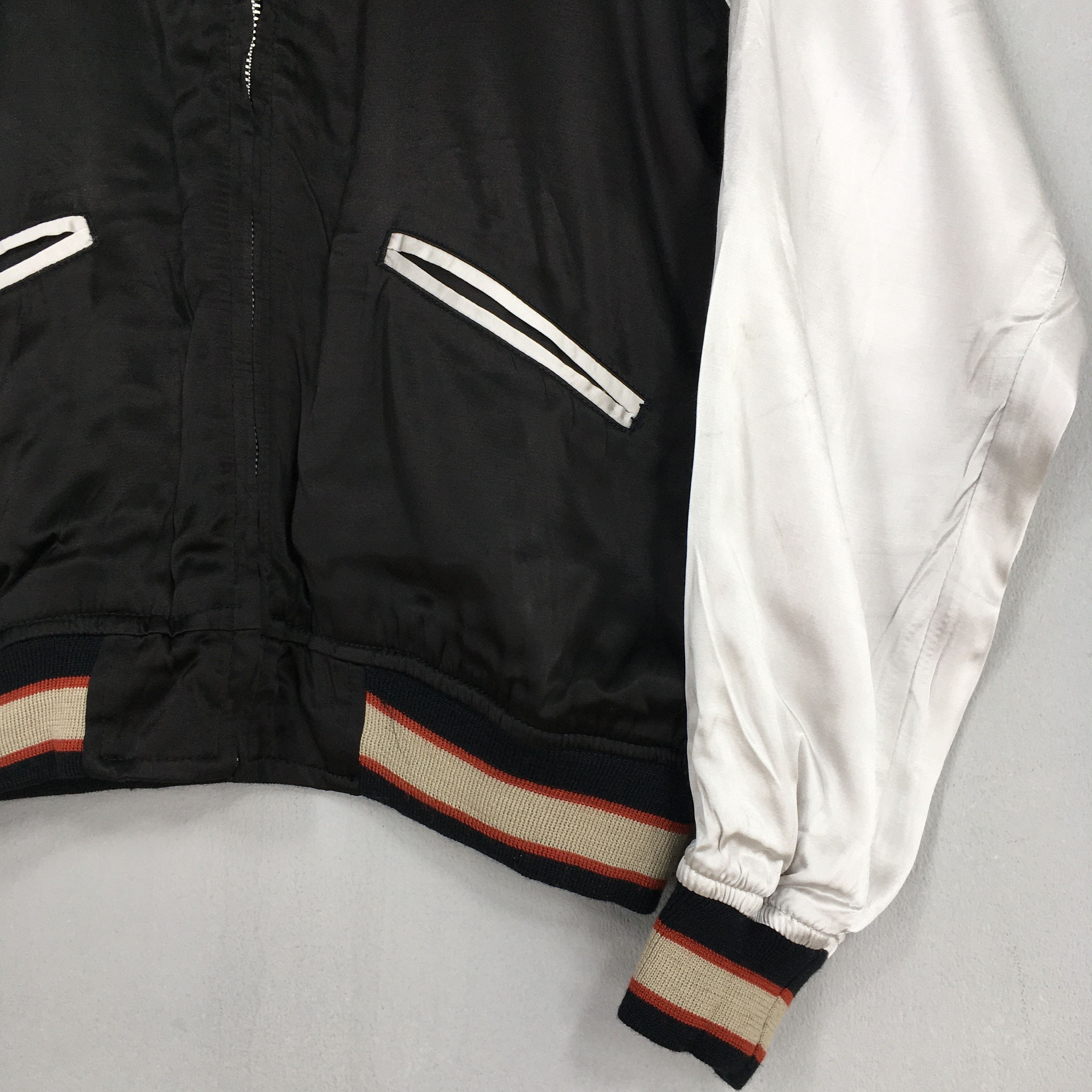 Japanese Brand Vintage Sukajan Yokosuka Tiger Souvenir Black Jacket Medium Size US M / EU 48-50 / 2 - 3 Thumbnail