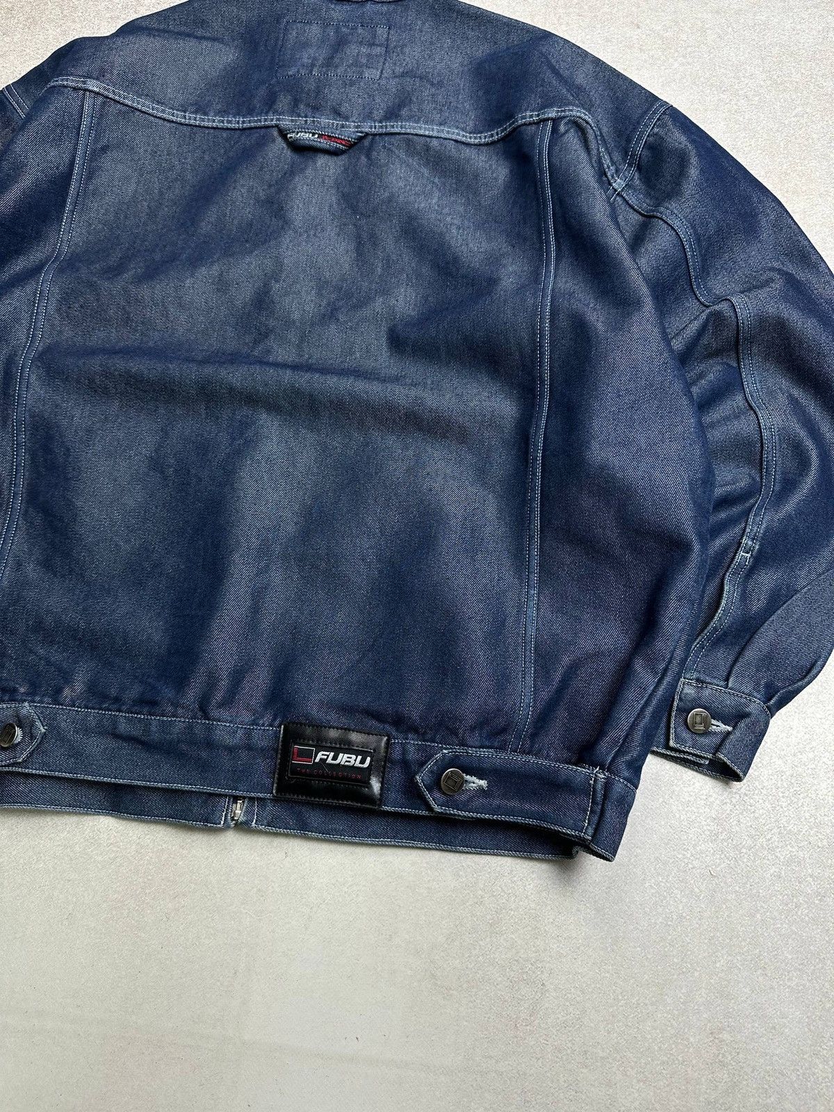 Fubu Vintage 90s Fubu JNCO Style Raw Denim Jacket XL Size US XL / EU 56 / 4 - 10 Thumbnail