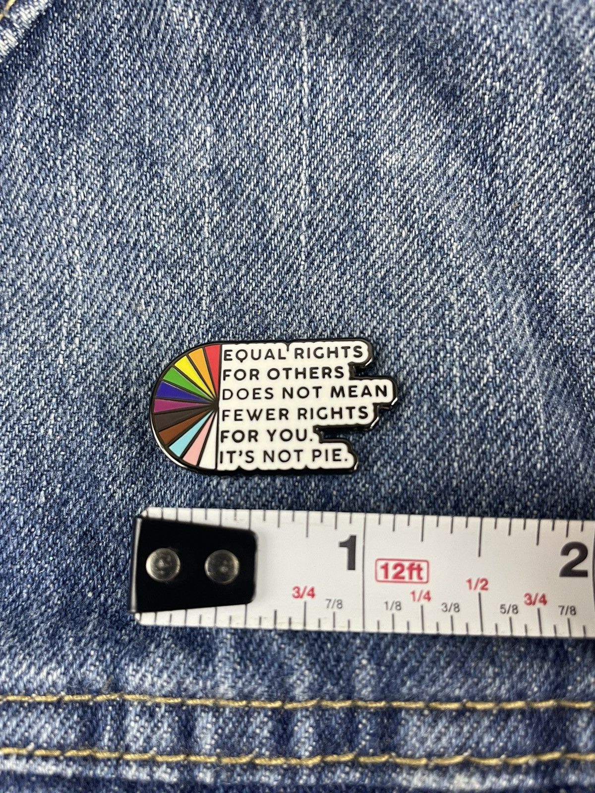 Other Equal Rights Enamel Pin Size ONE SIZE - 2 Thumbnail