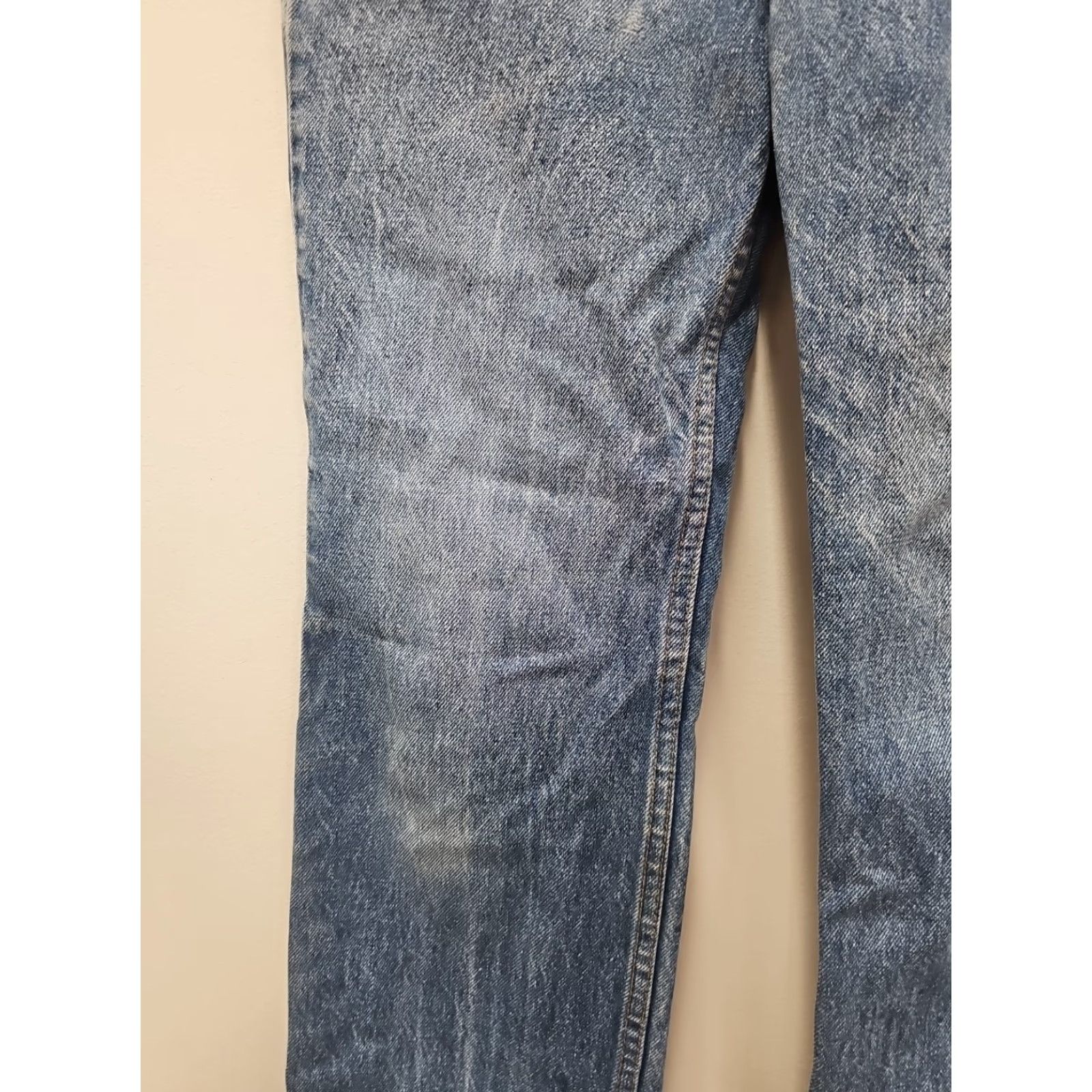 Levi's VINTAGE Levi's Orange Tab DISTRESSED WORN IN Jeans 32x33 80s Levi's 500 Series Men Regular Blue Denim Jeans Size US 32 / EU 48 - 5 Thumbnail