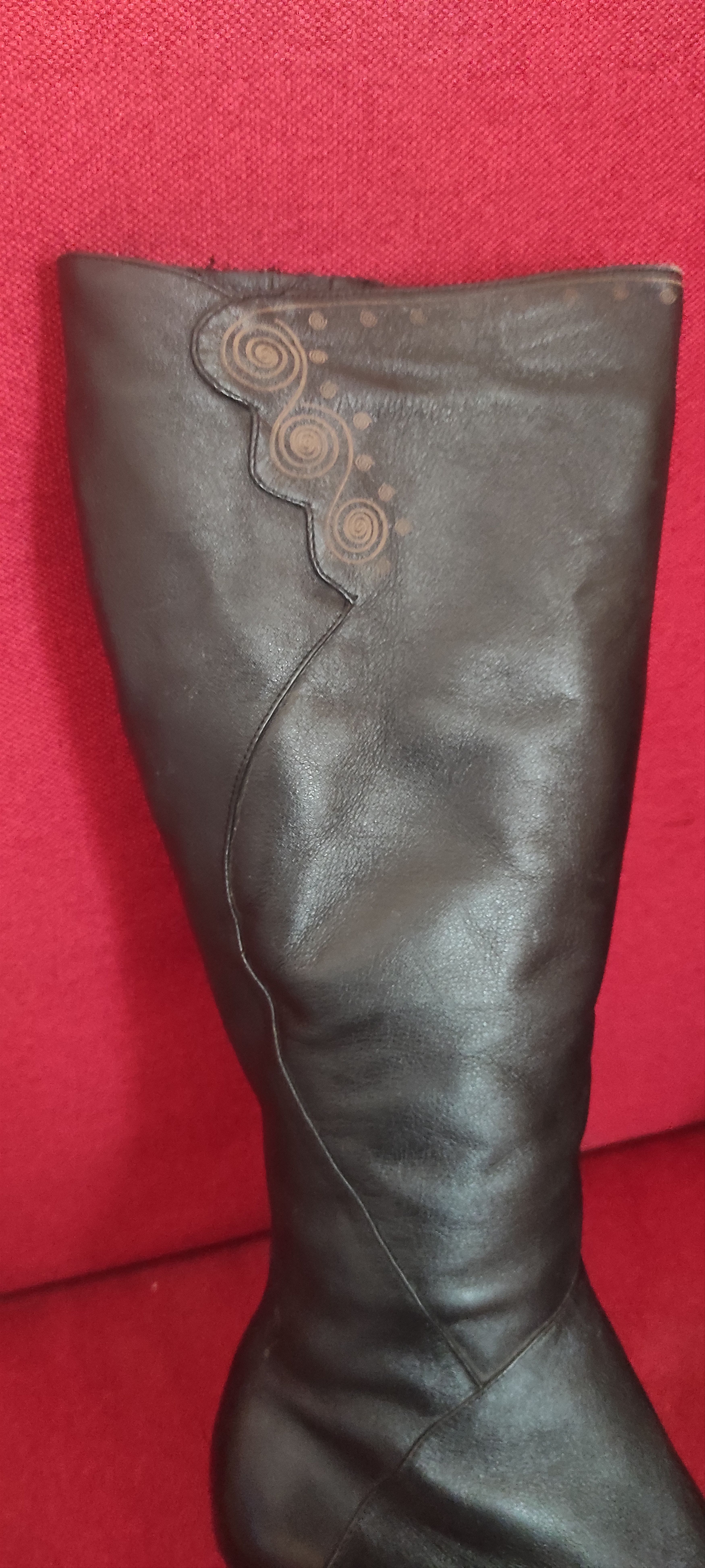 Red Wing Red Wing pointy toe Women's Mid Calf knee High Heel Boots Size US 7 / IT 37 - 9 Thumbnail