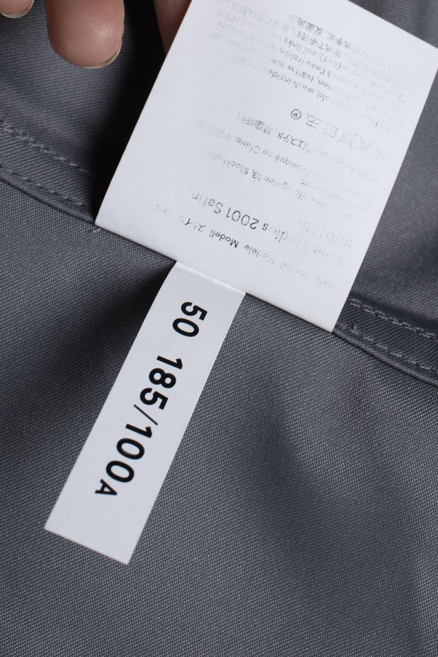 Acne Studios Acne studios, Satin western shirt in grey Size US L / EU 52-54 / 3 - 6 Thumbnail