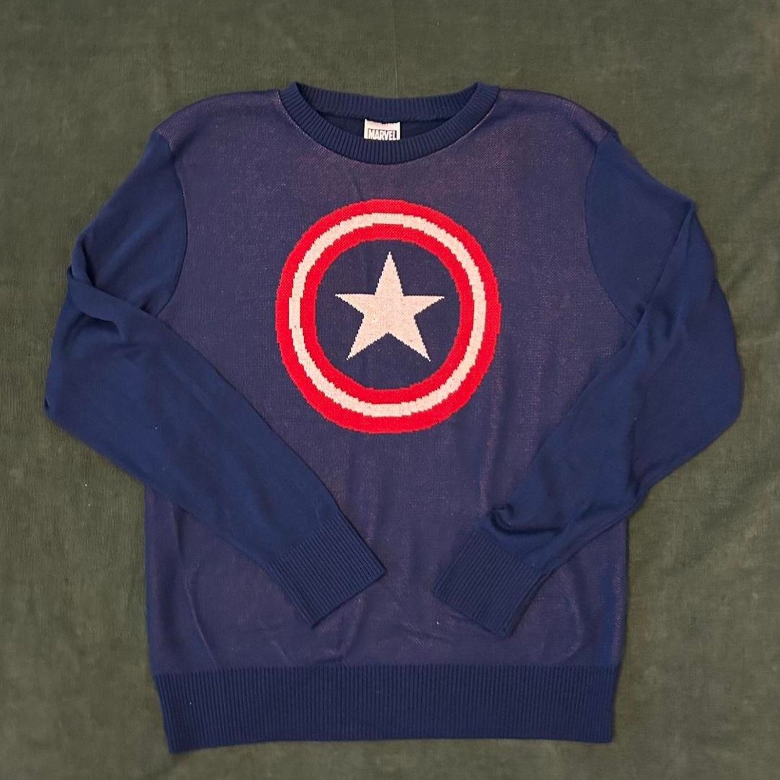 Marvel Comics Captain america grunge long sleeve Size US L / EU 52-54 / 3 - 1 Thumbnail