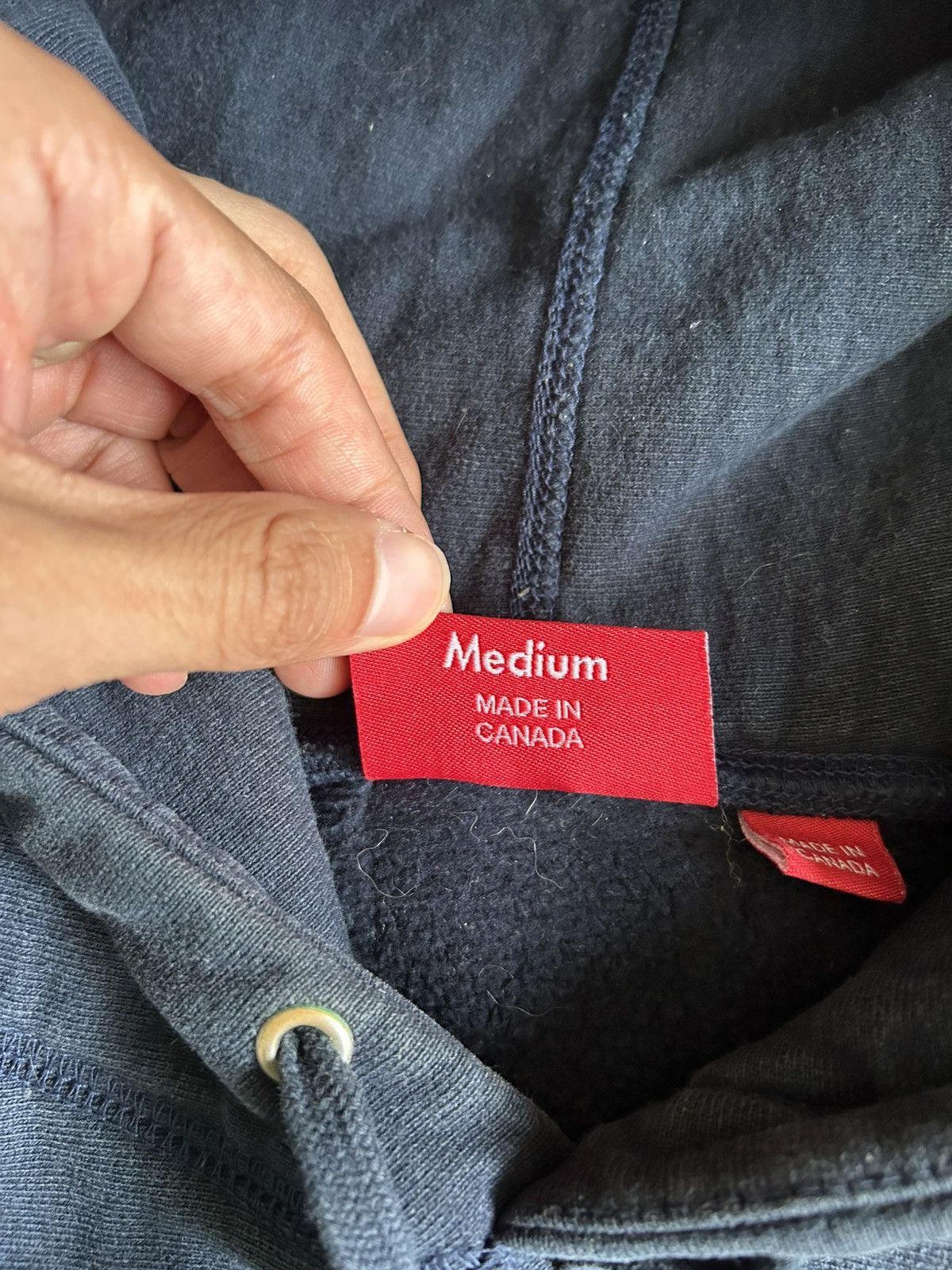 Supreme Supreme Bandana Box Logo Hoodie Navy Size Medium Size ONE SIZE - 15 Thumbnail