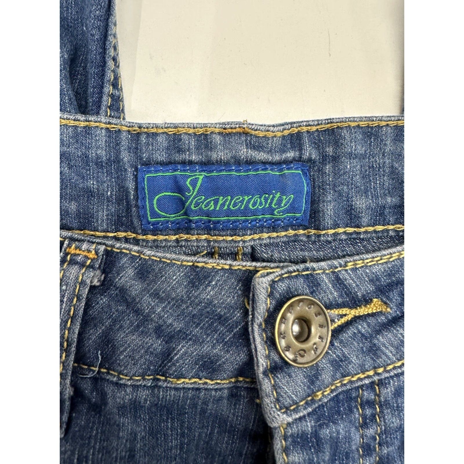 Denime Jeanerosity Womens Jeans Size 8 Denim Jeans Womens Regular Blue 5-Pocket Design Comfort Pockets Straight Vintage: No Strai... Size 30" / US 8 / IT 44 - 2 Thumbnail